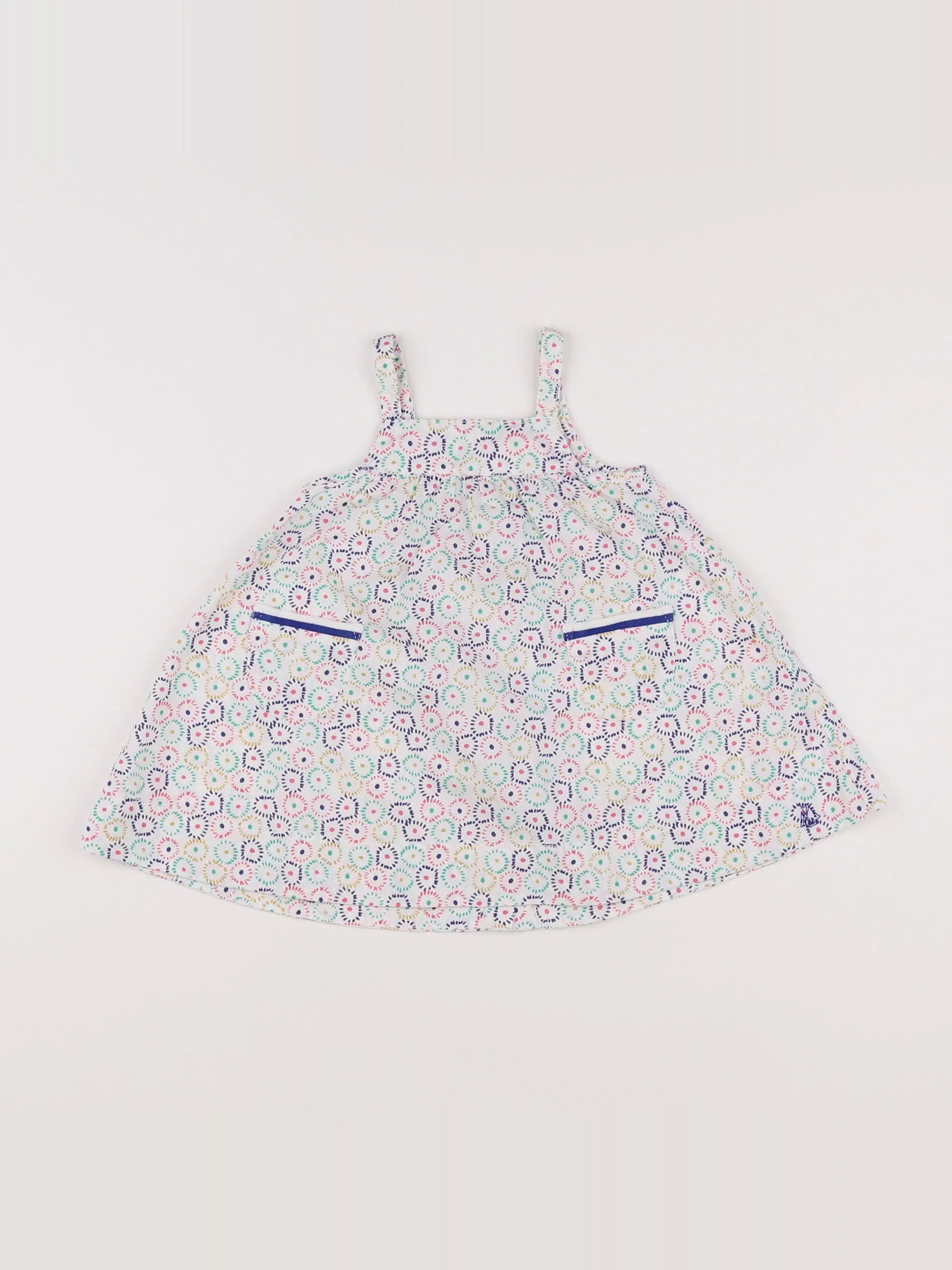 Petit Bateau - robe multicolore - 6 mois
