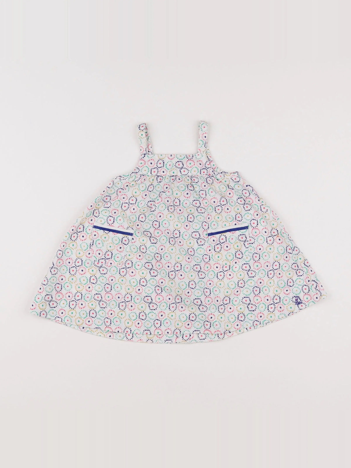 Petit Bateau - robe multicolore - 6 mois