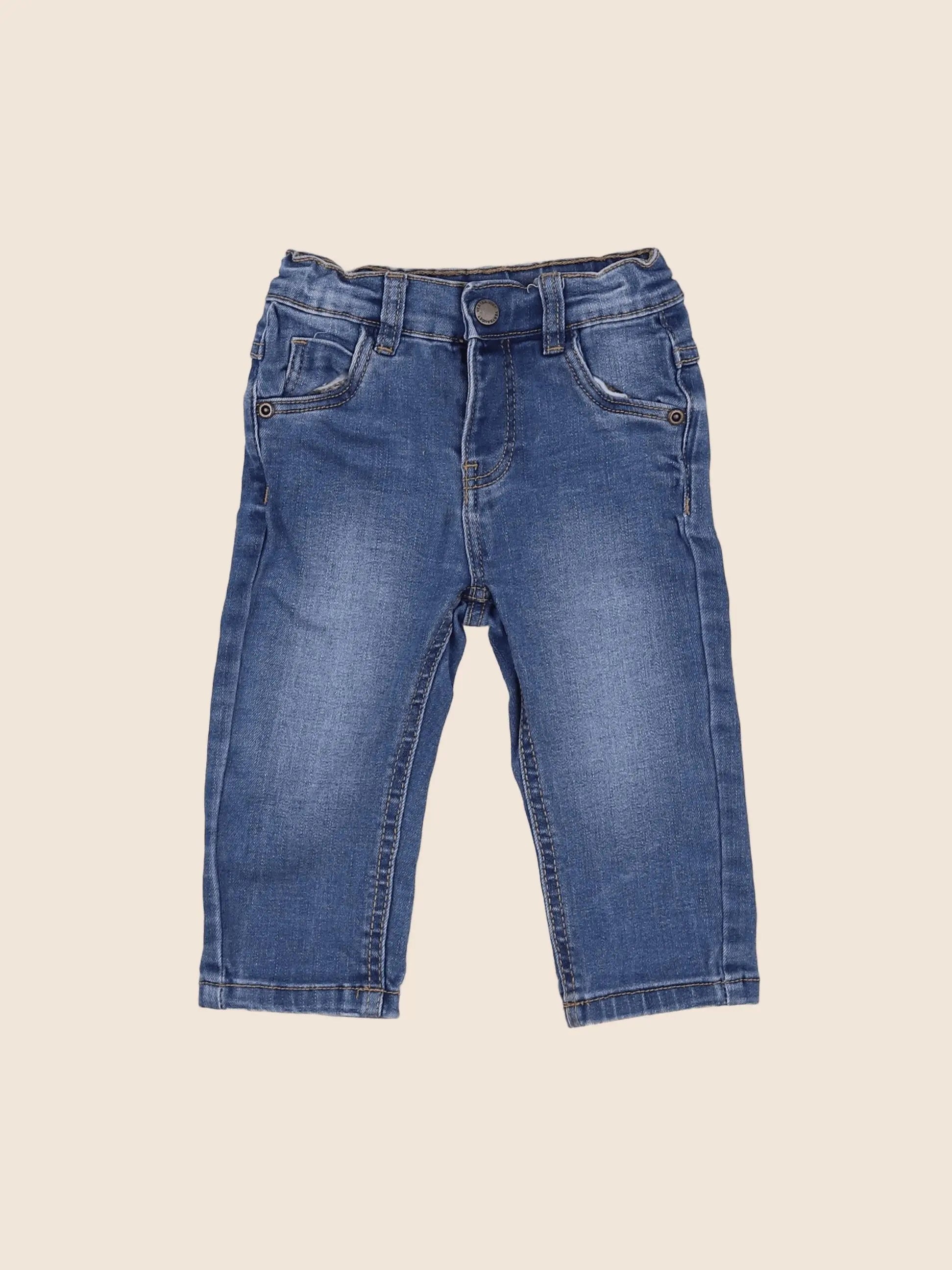 Vertbaudet - jean bleu - 9 mois