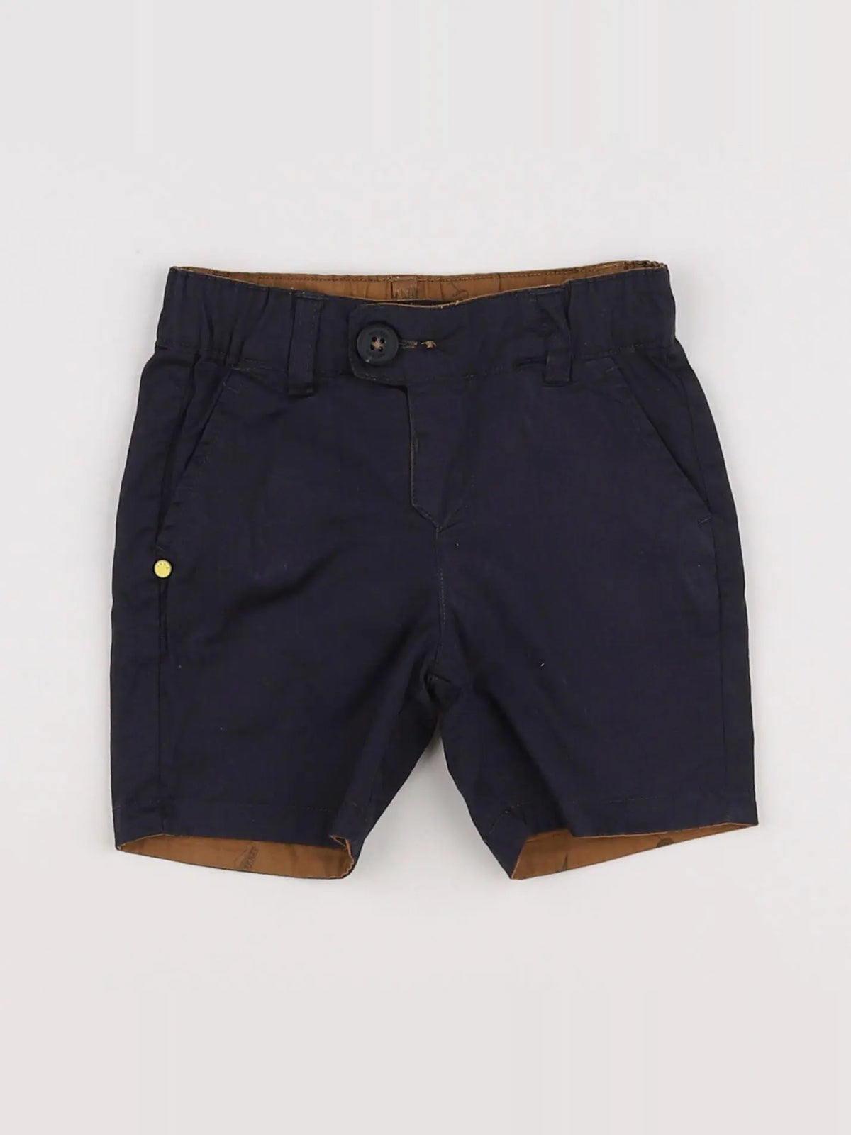 IKKS - short réversible gris, orange - 6 mois