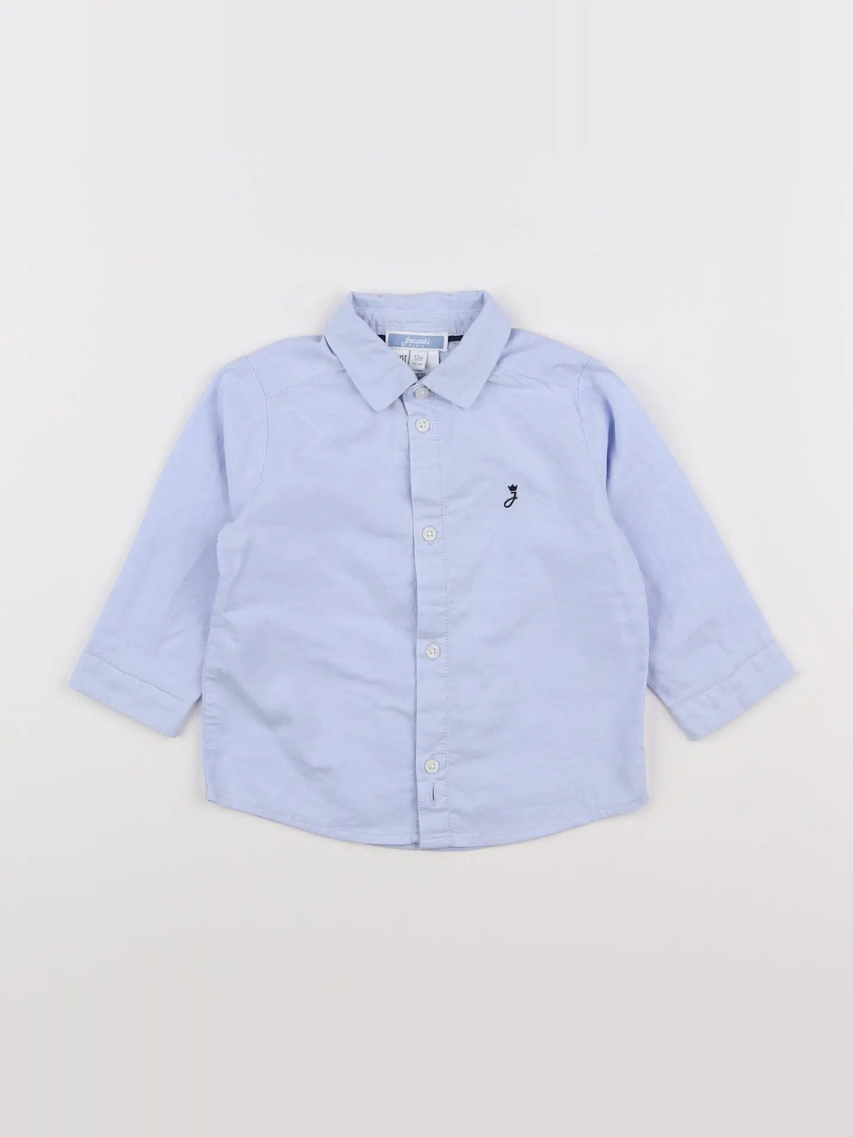 Jacadi - chemise bleu - 12 mois