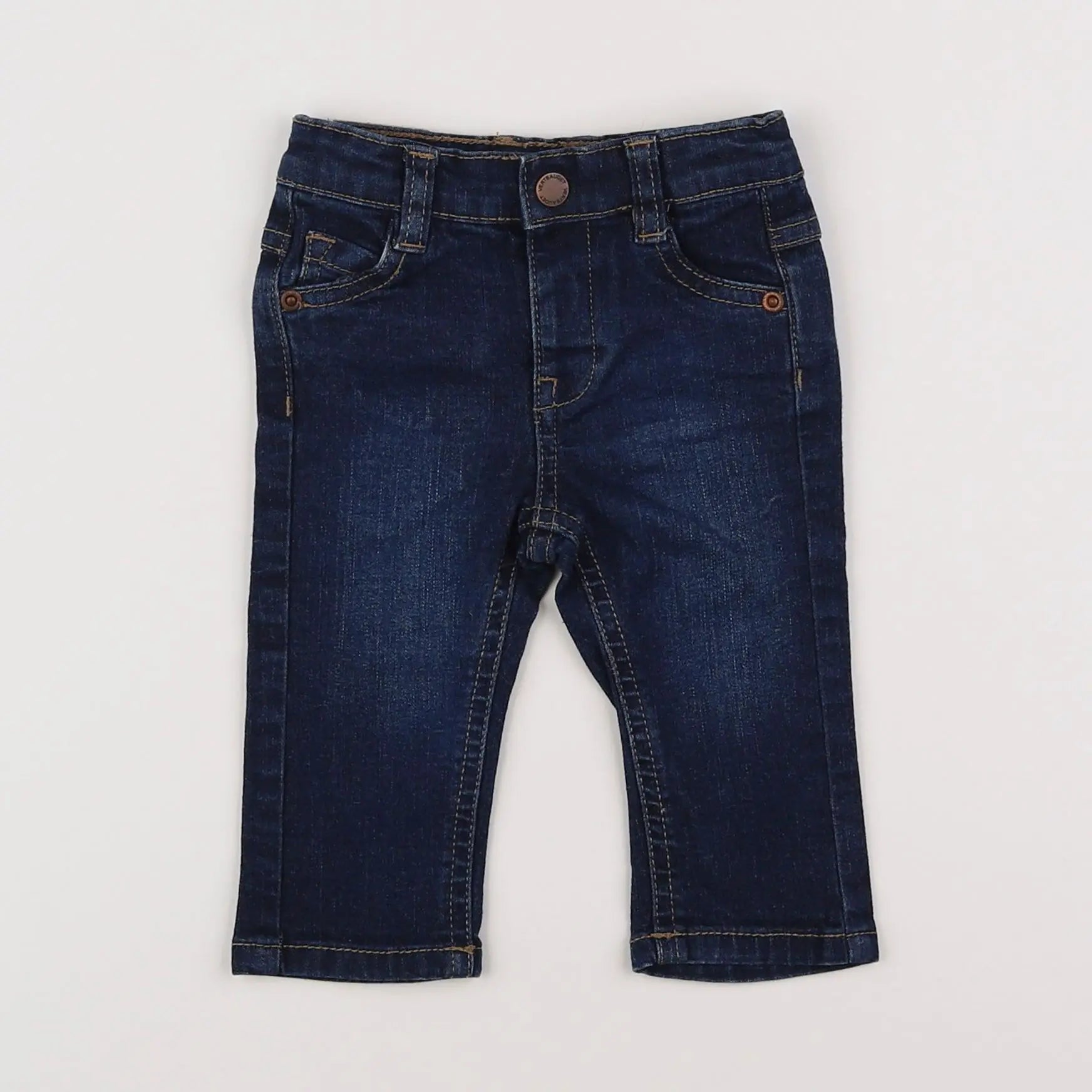 Vertbaudet - jean bleu - 3 mois