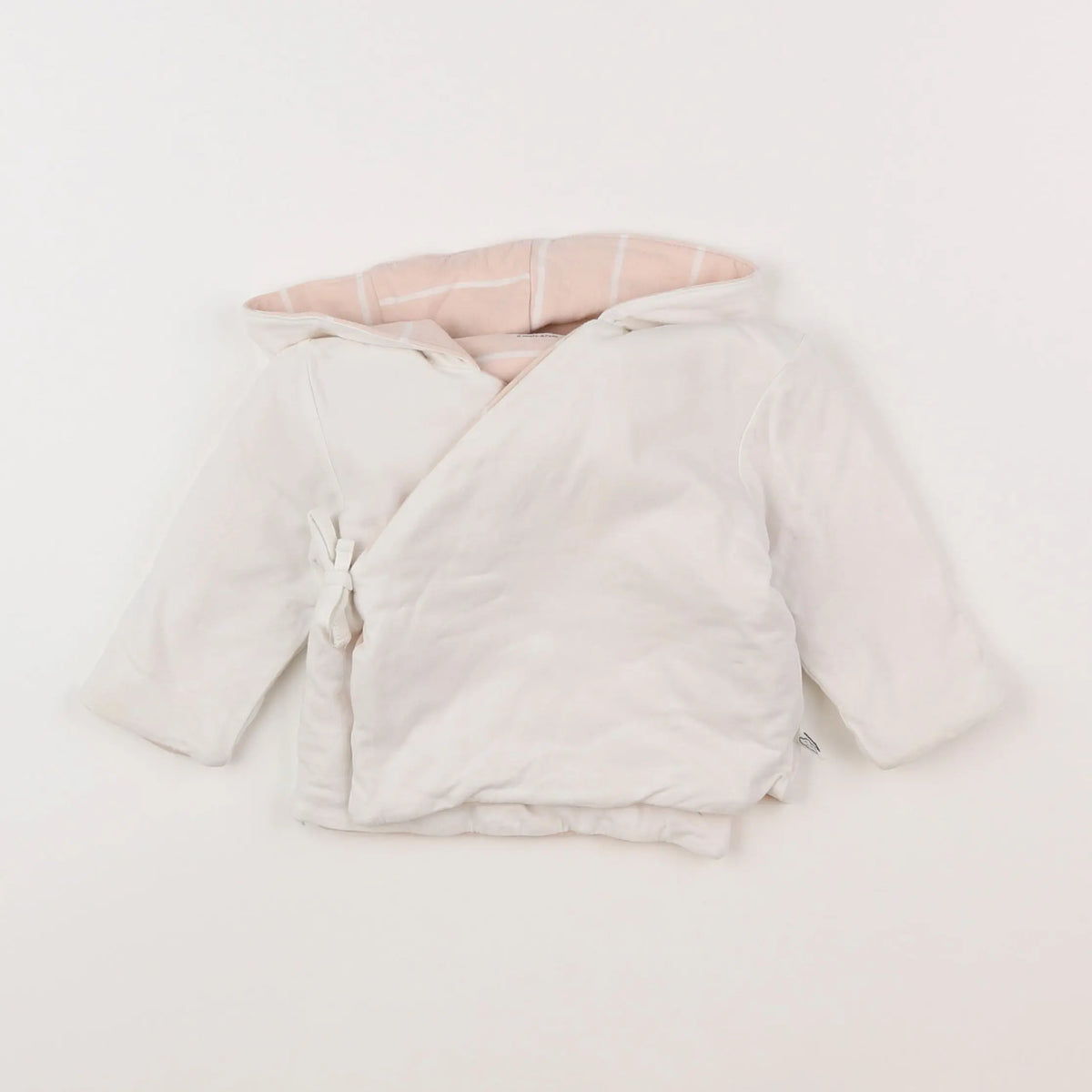 Vertbaudet - sweat blanc - 6 mois