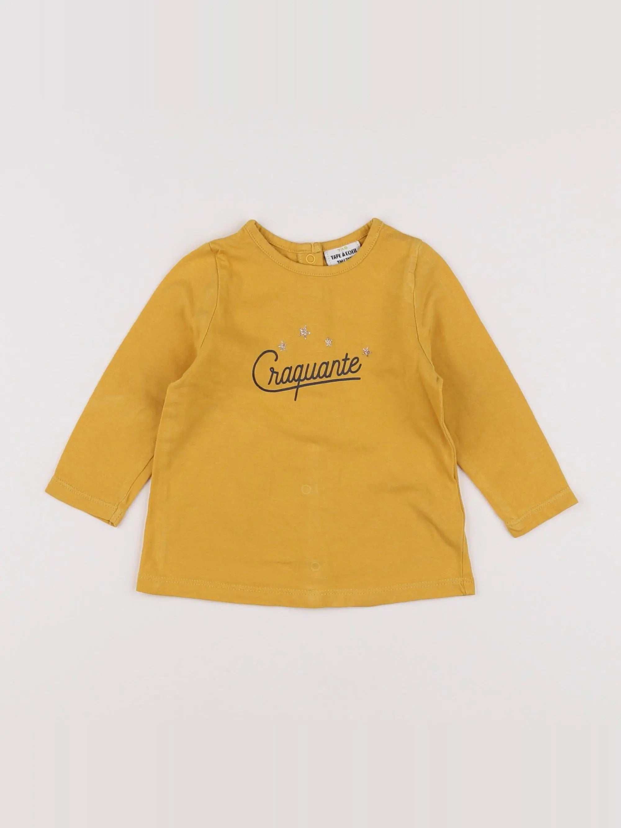 Tape à l'oeil - tee-shirt jaune - 9 mois