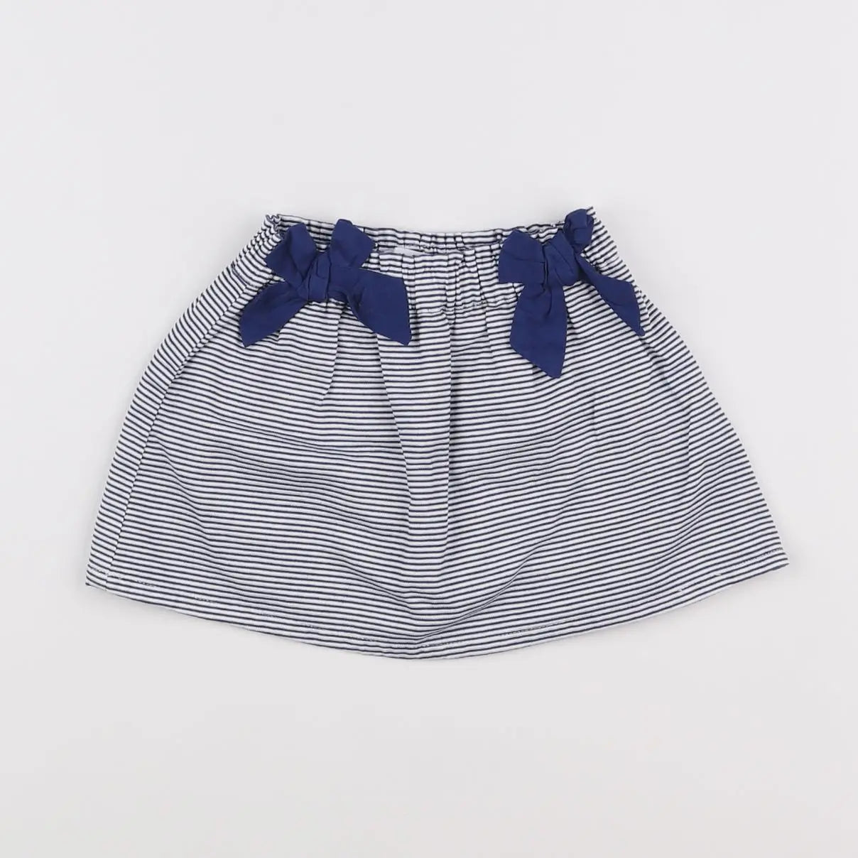 Vertbaudet - jupe bleu, blanc - 12 mois