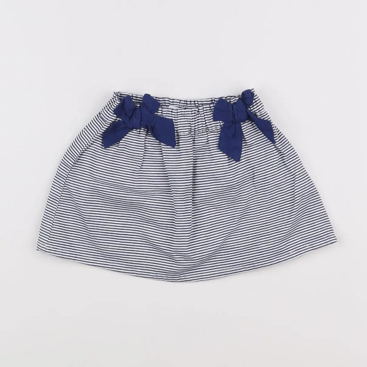 Vertbaudet - jupe bleu, blanc - 12 mois