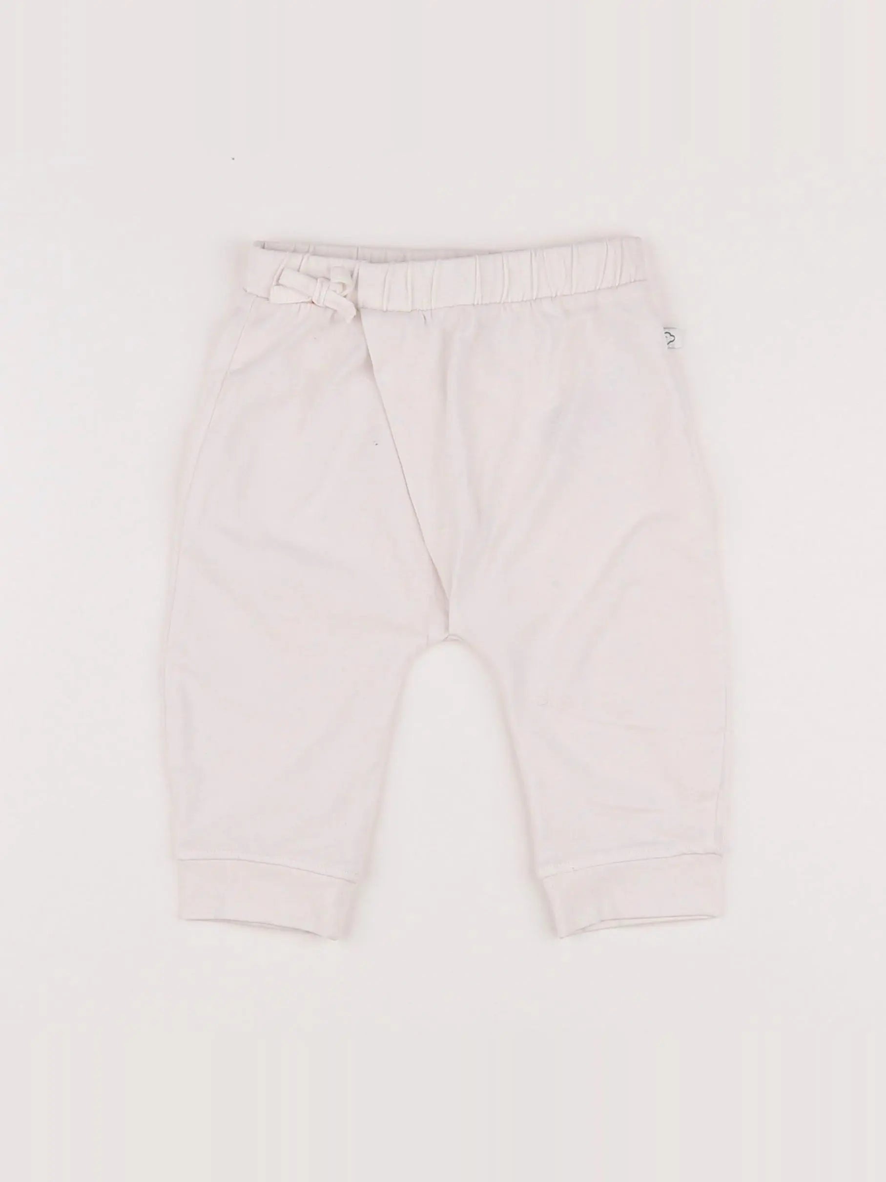 Vertbaudet - pantalon blanc - 9 mois