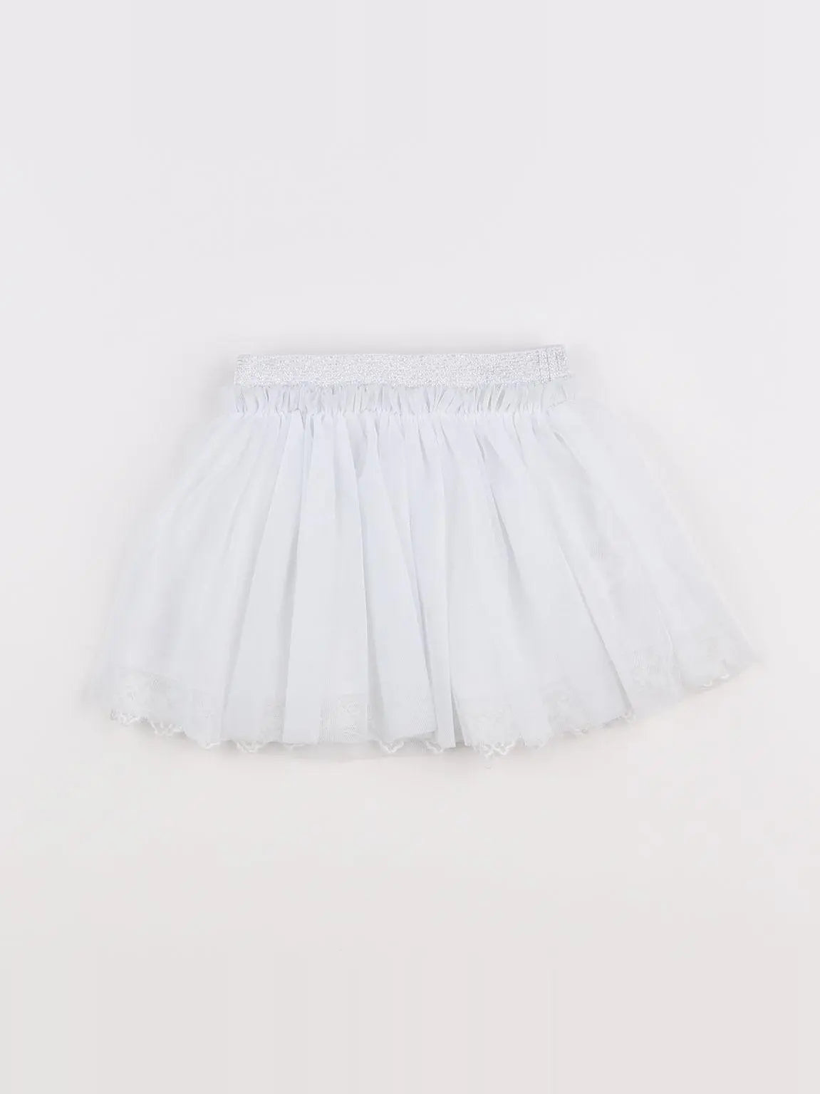 Vertbaudet - jupe blanc - 6 mois