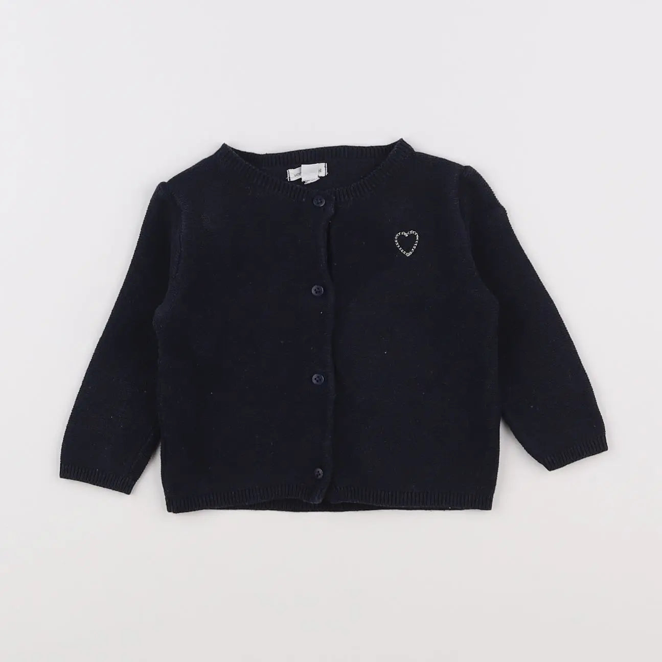 Vertbaudet - gilet bleu - 6 mois