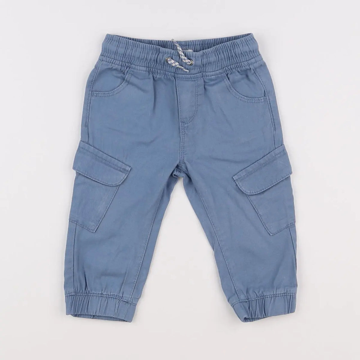 Vertbaudet - pantalon bleu - 12 mois