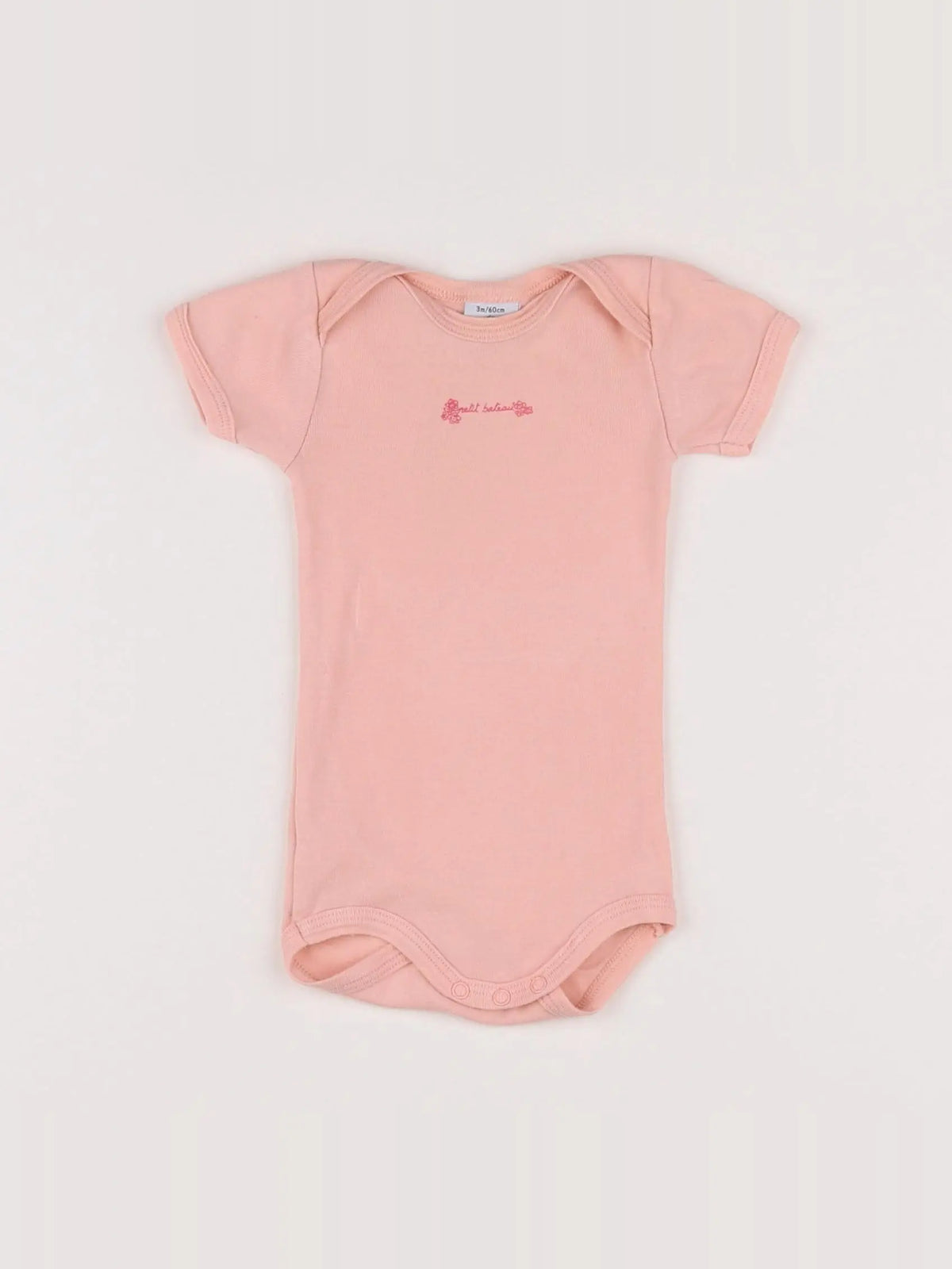 Petit Bateau - body rose - 3 mois