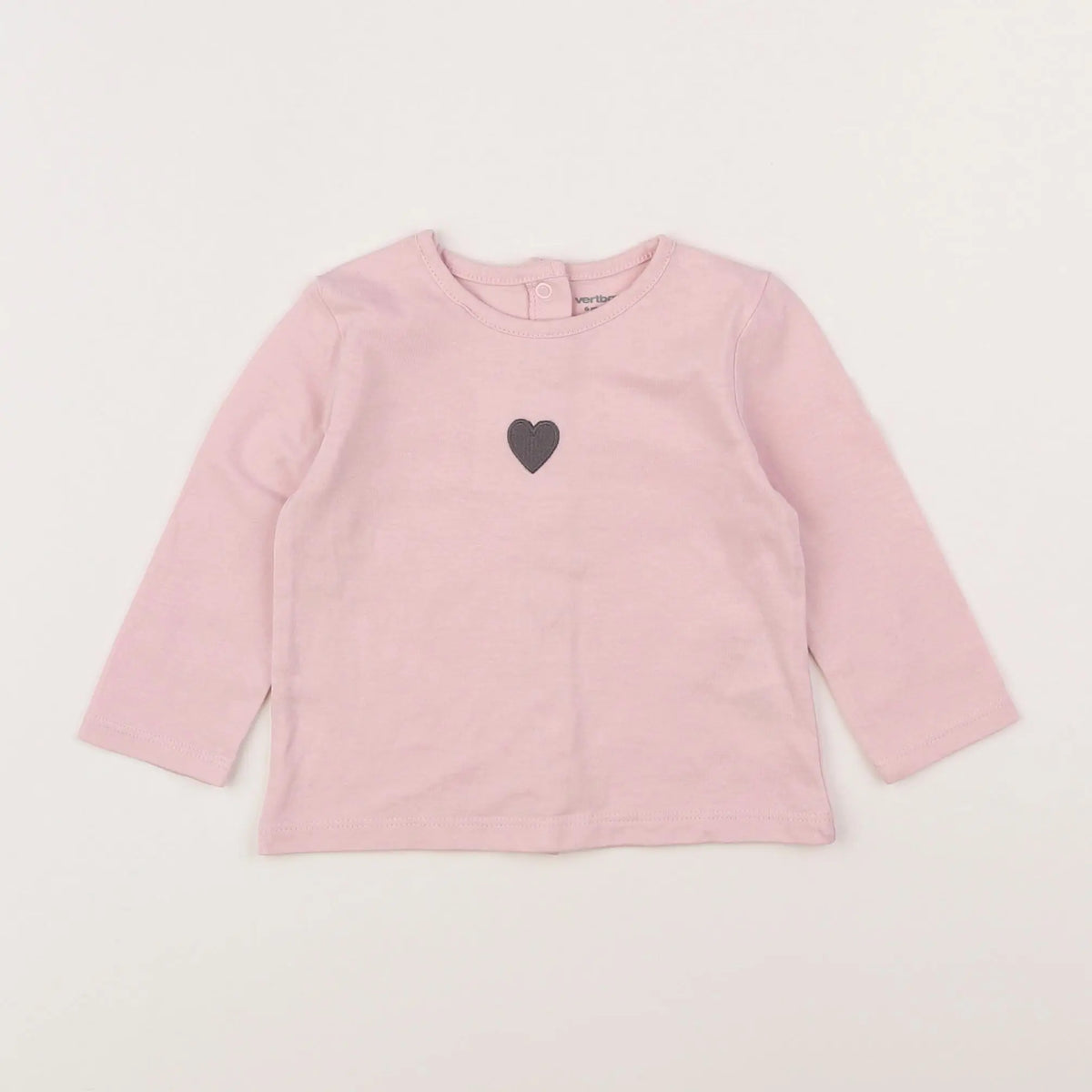 Vertbaudet - tee-shirt rose - 6 mois