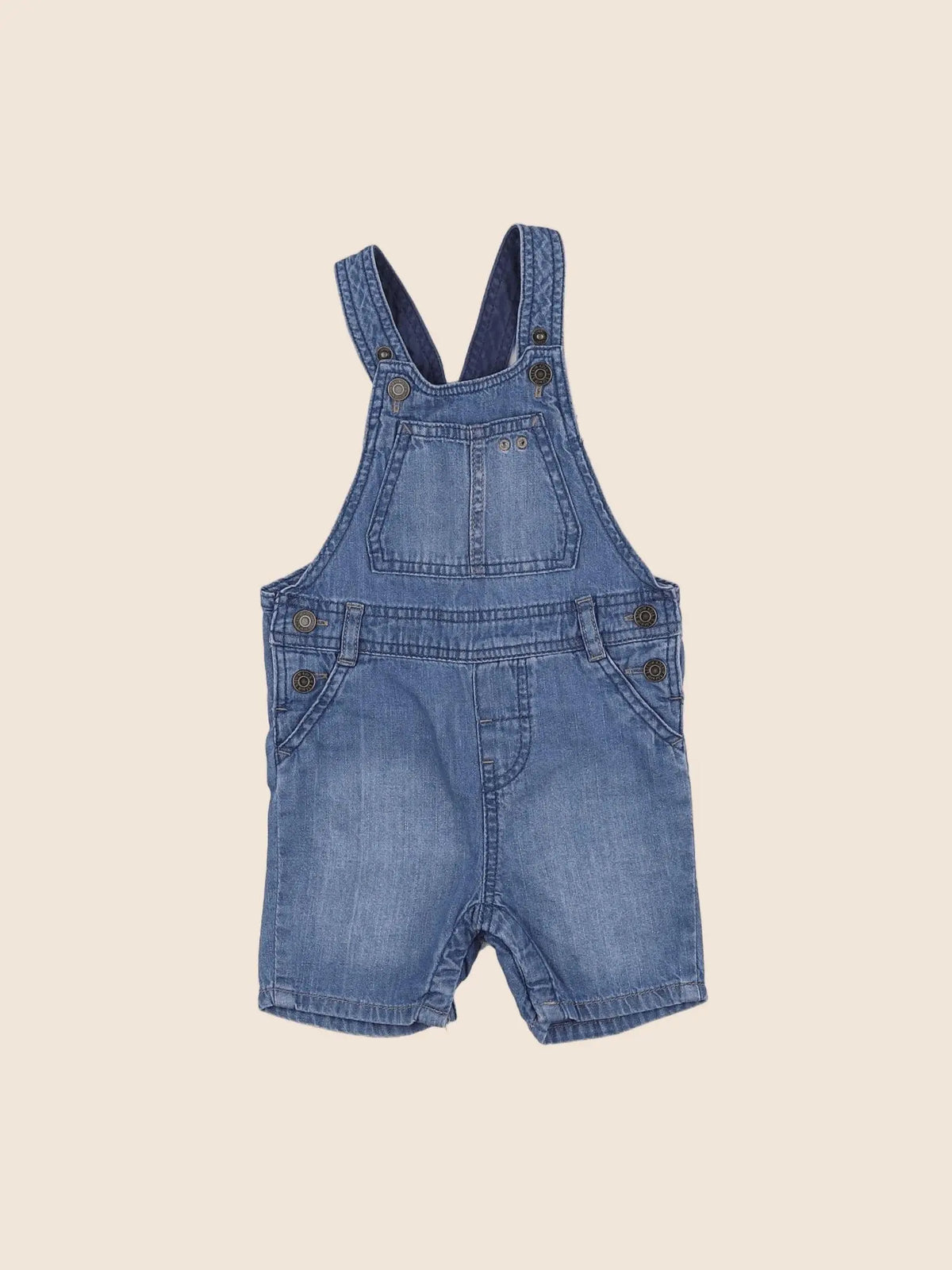 H&M - salopette bleu - 6/9 mois