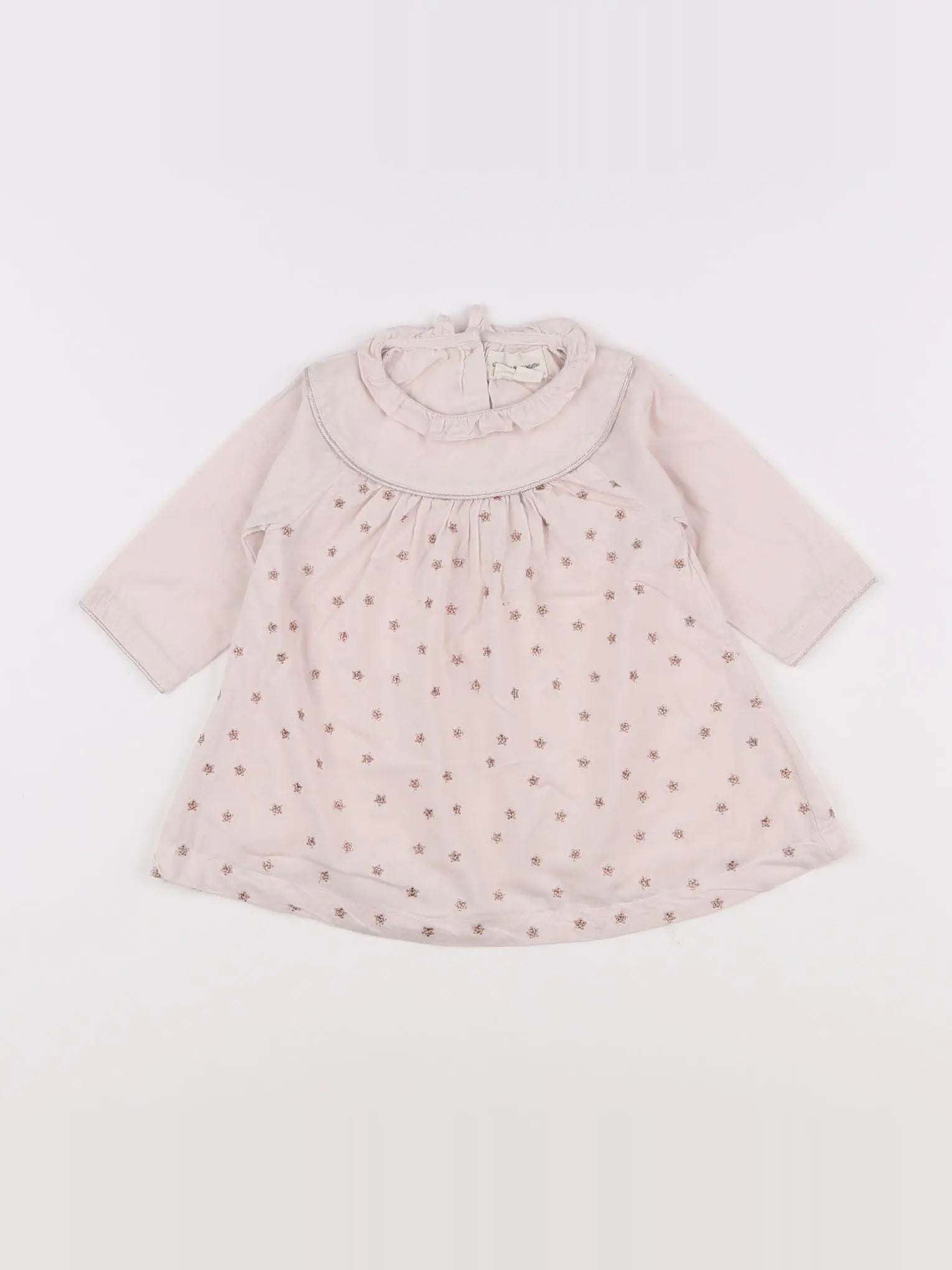 Arsène et les pipelettes - robe rose, or - 6 mois