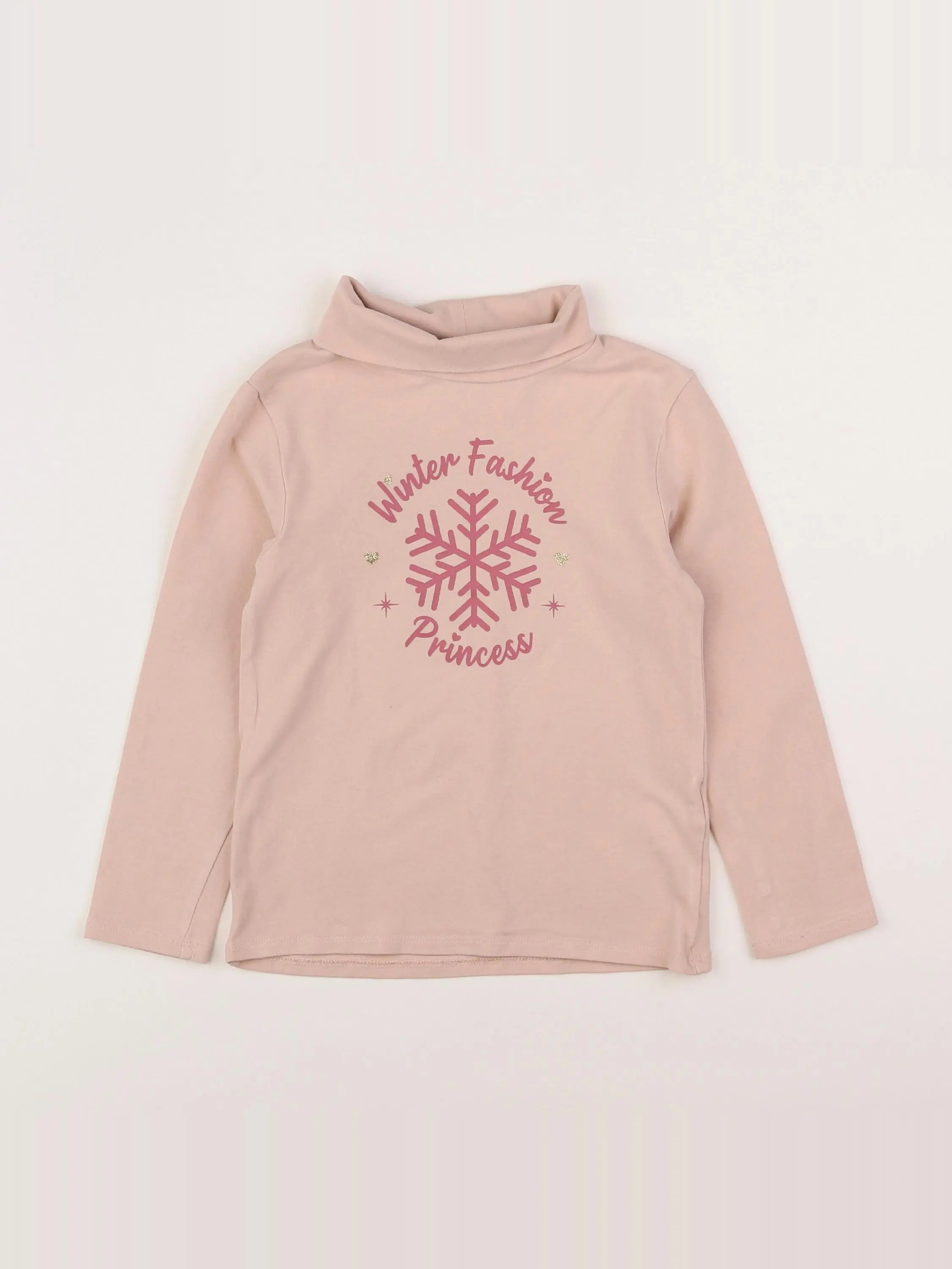 Vertbaudet - sous-pull rose - 5 ans