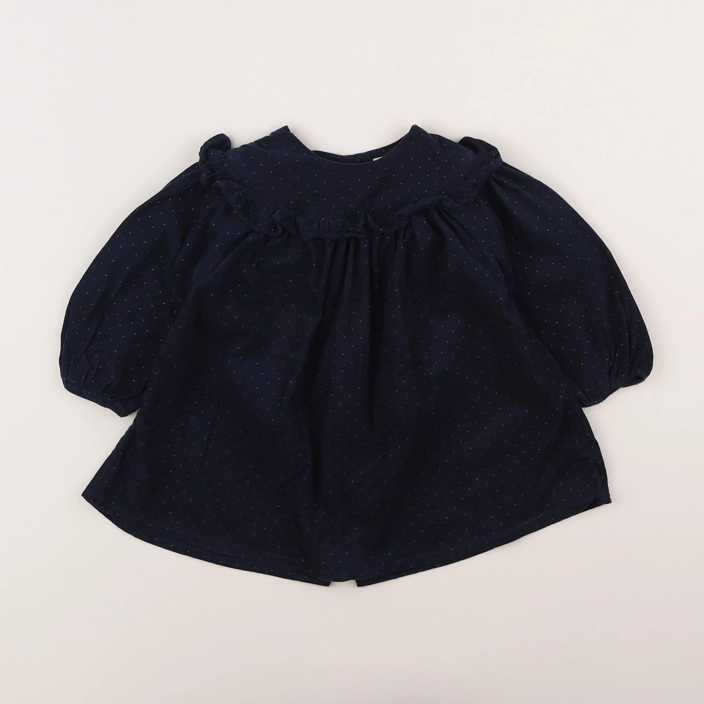 Vertbaudet - robe bleu - 12 mois