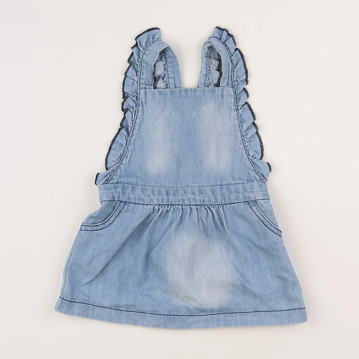 Vertbaudet - robe bleu - 12 mois