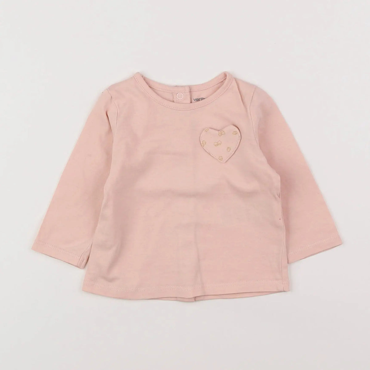 Vertbaudet - tee-shirt rose - 3 mois