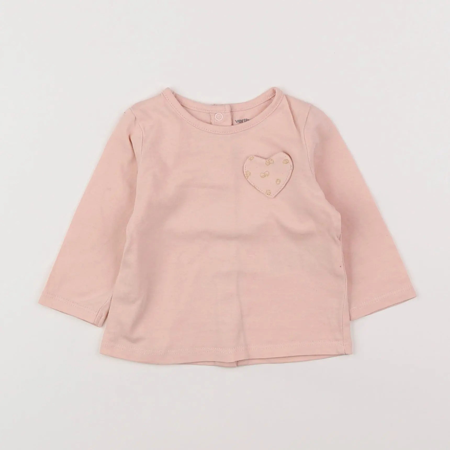 Vertbaudet - tee-shirt rose - 3 mois