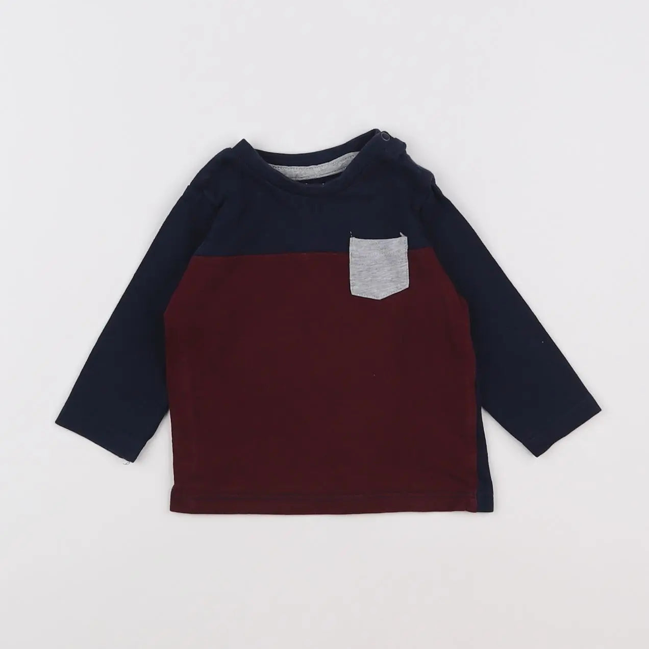 Vertbaudet - tee-shirt bleu - 6 mois