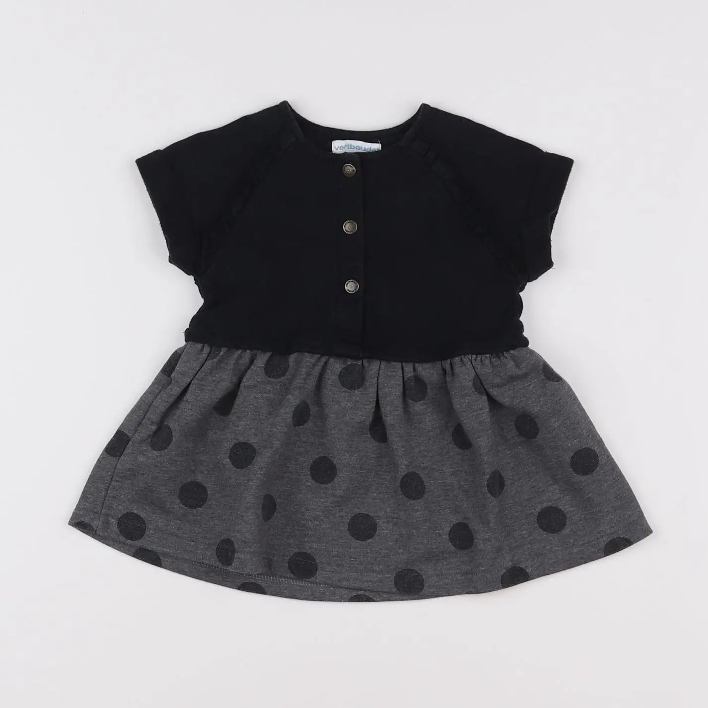Vertbaudet - robe noir - 9 mois
