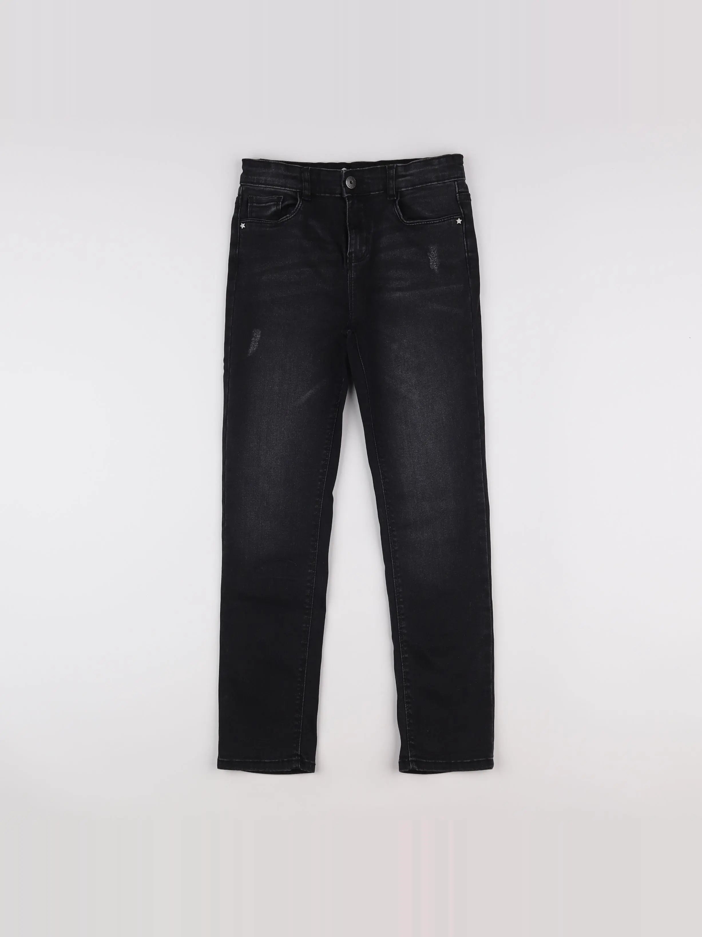 Vertbaudet - jean noir - 9/10 ans