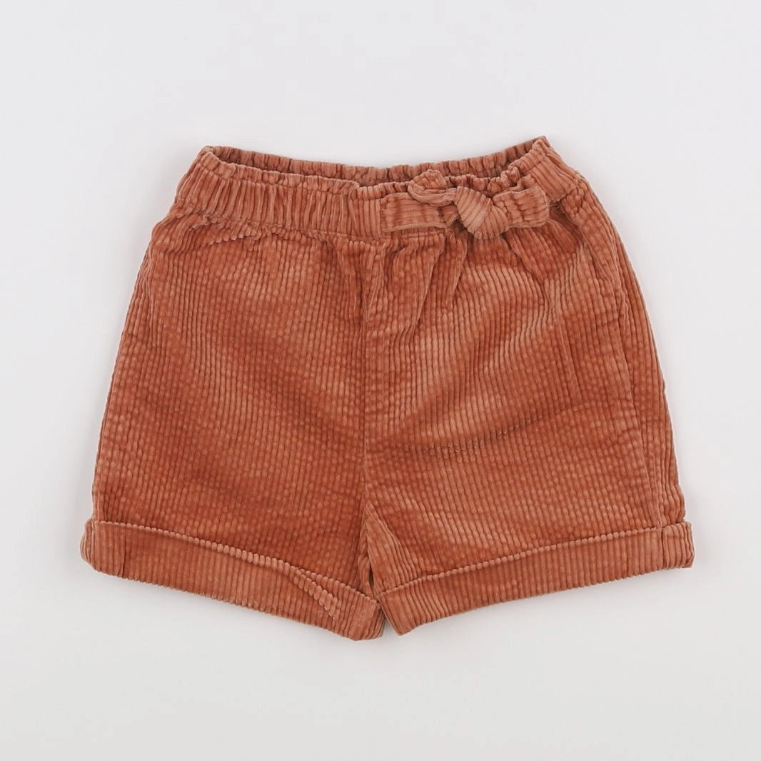 Vertbaudet - short marron - 18 mois