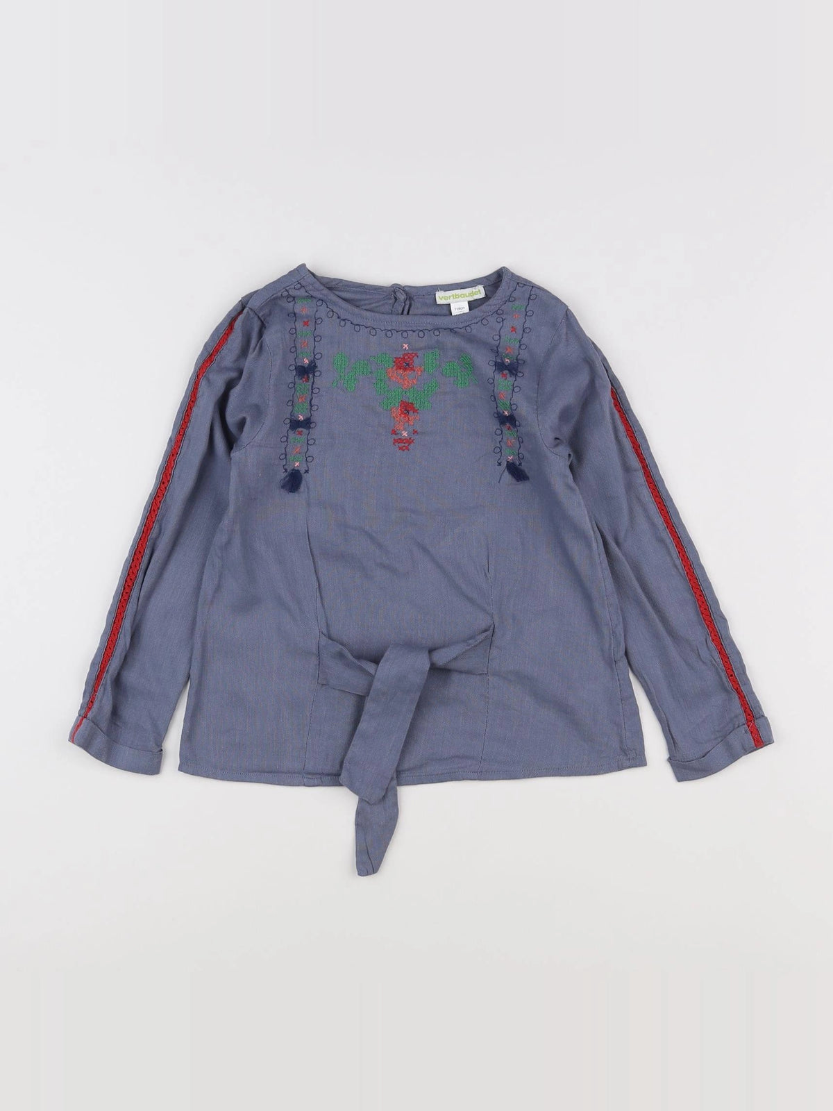 Vertbaudet - blouse bleu - 6 ans