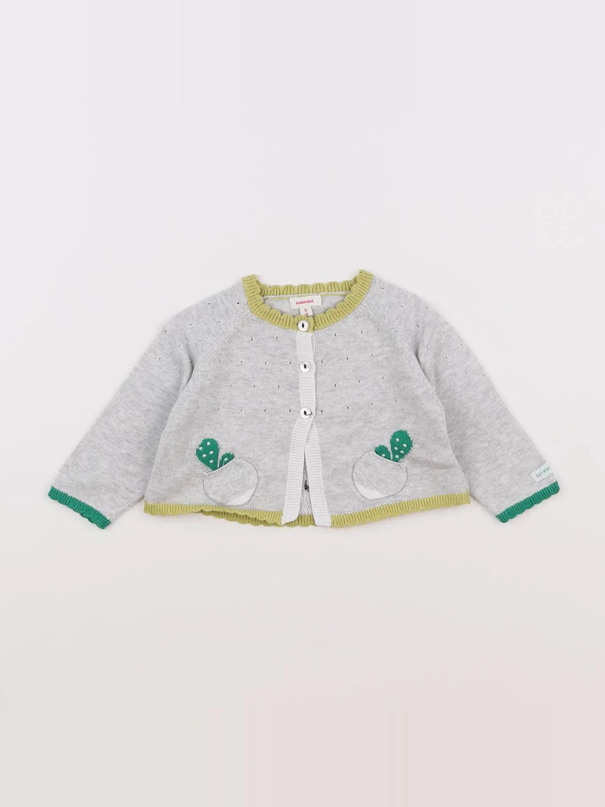 Catimini - gilet gris - 6 mois