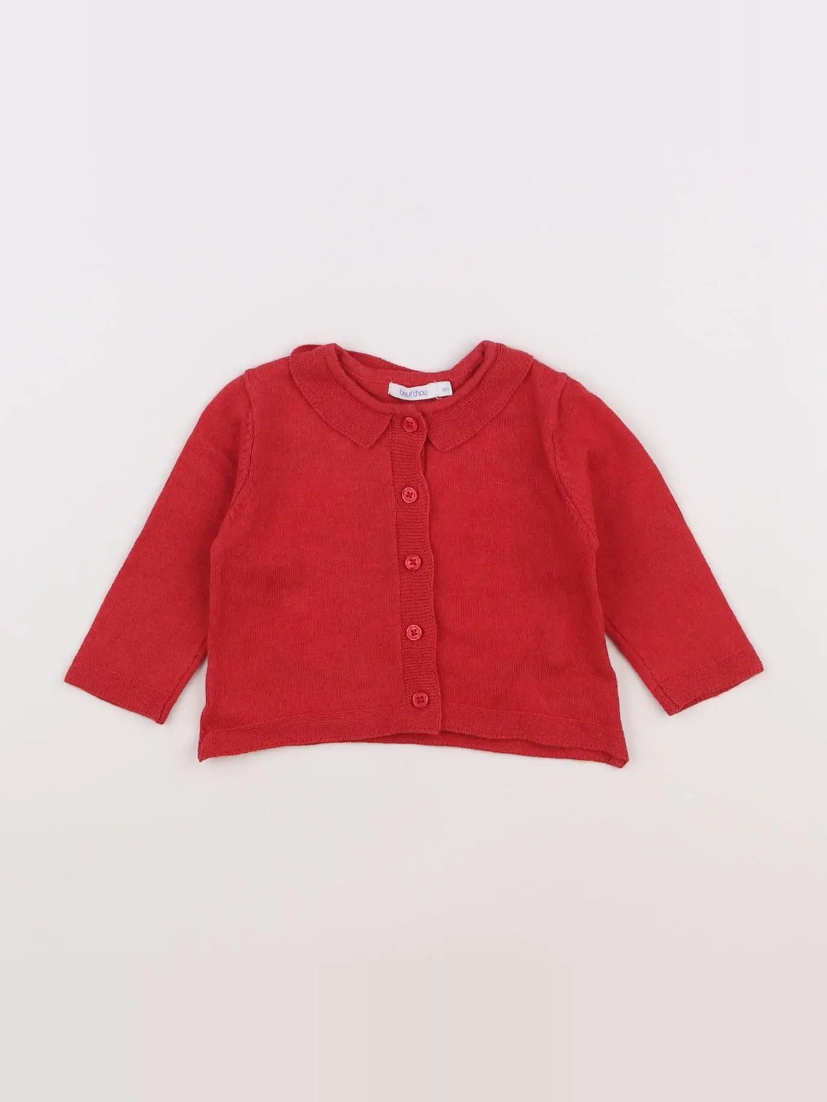 Boutchou - gilet rouge - 6 mois