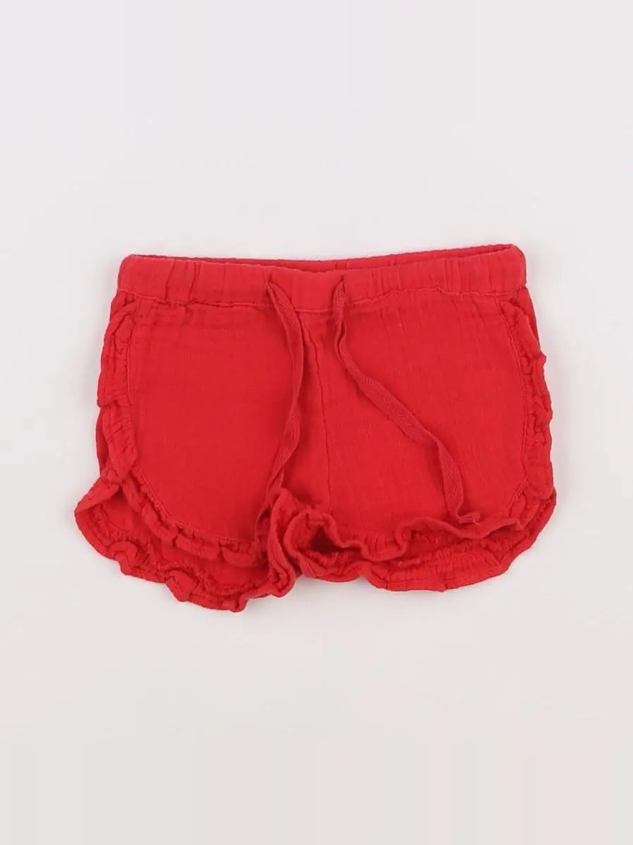 Boutchou - short rouge - 6 mois