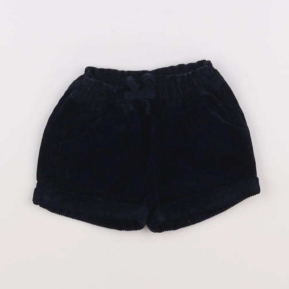 Vertbaudet - short bleu - 9 mois