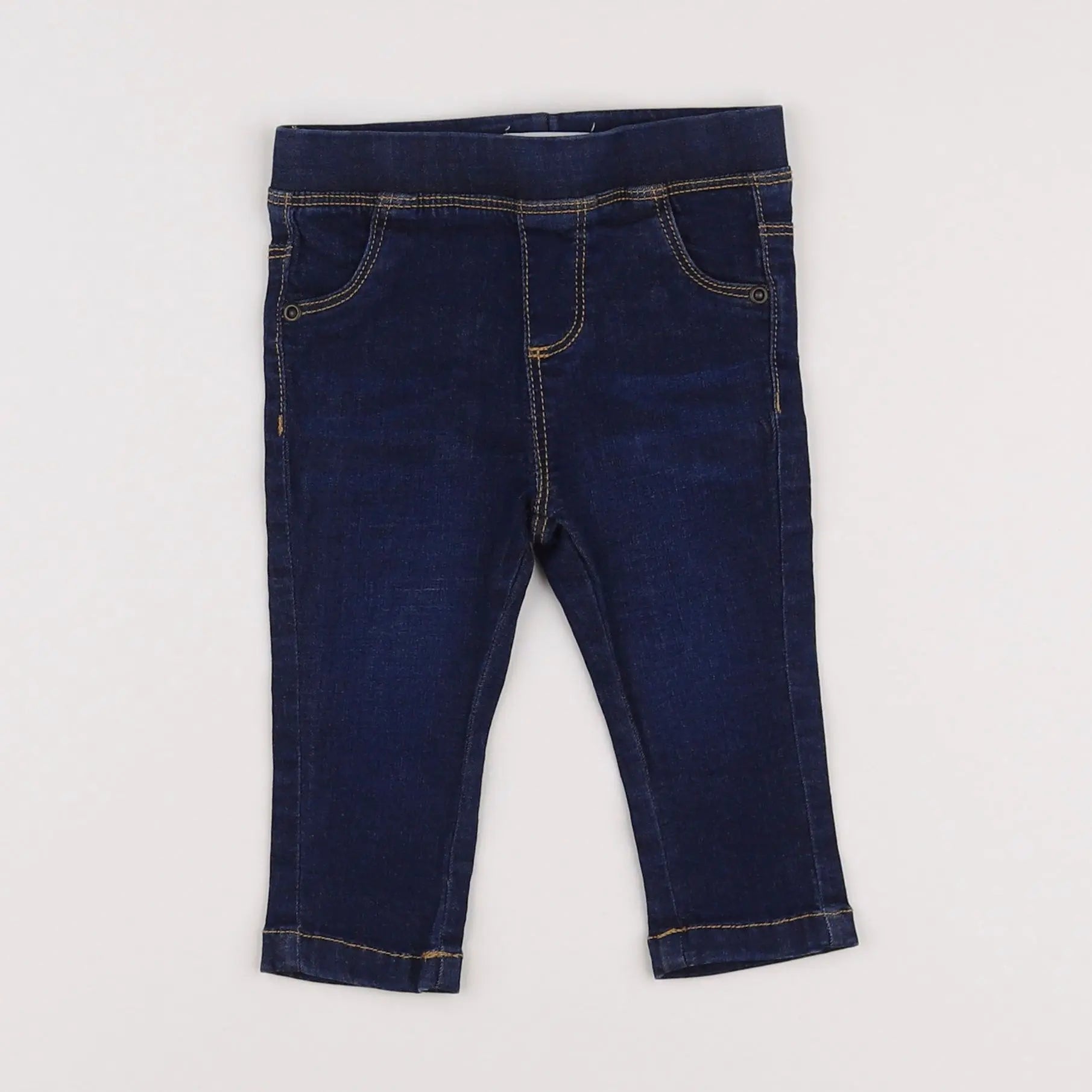 Vertbaudet - jegging bleu - 9 mois