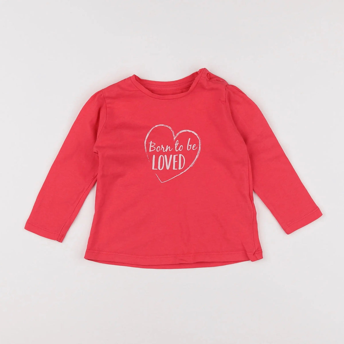 Vertbaudet - tee-shirt rose - 12 mois