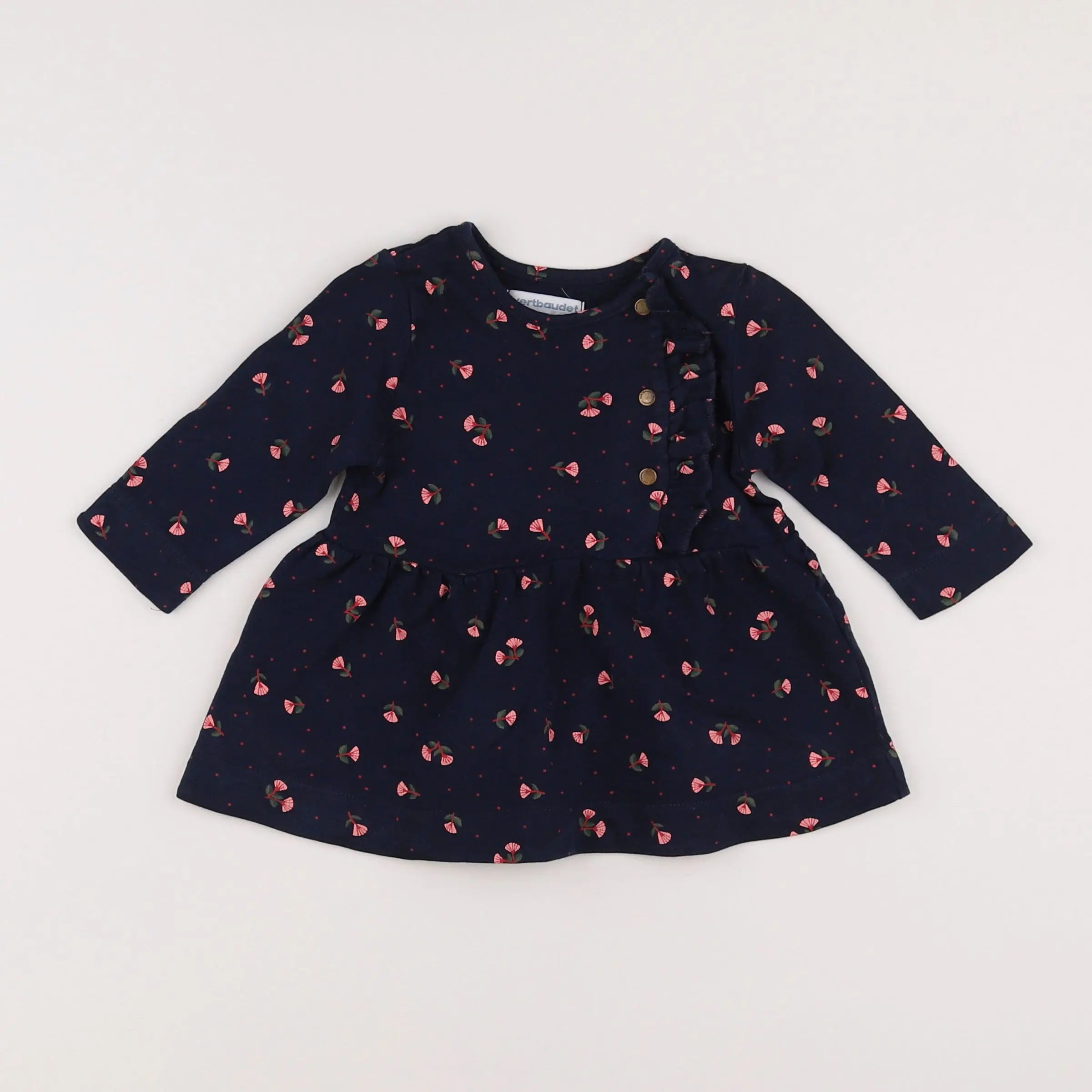 Vertbaudet - robe bleu - 6 mois