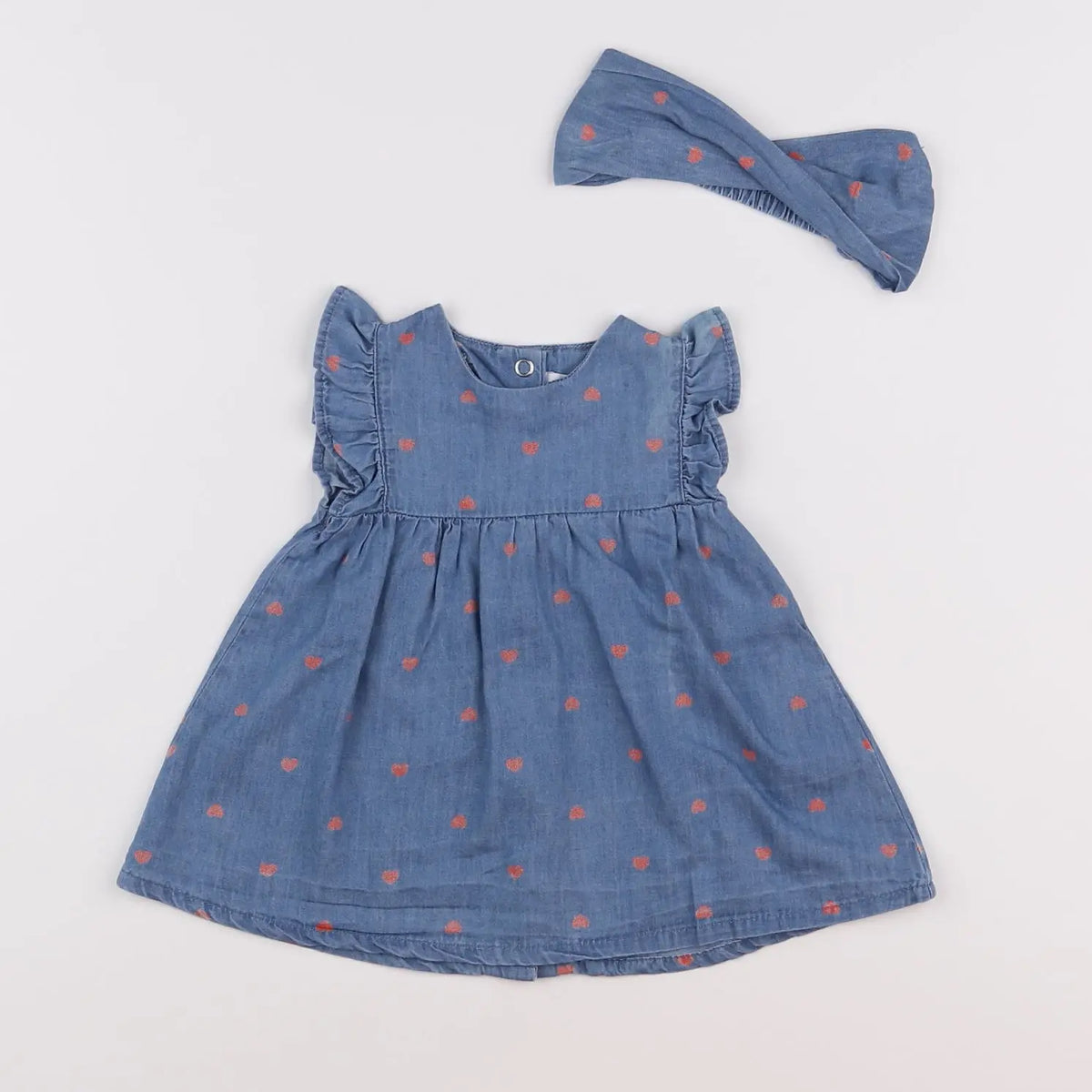 Vertbaudet - robe bleu - 3 mois