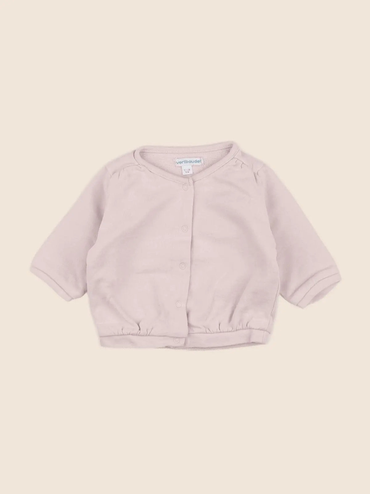 Vertbaudet - sweat rose - 6 mois