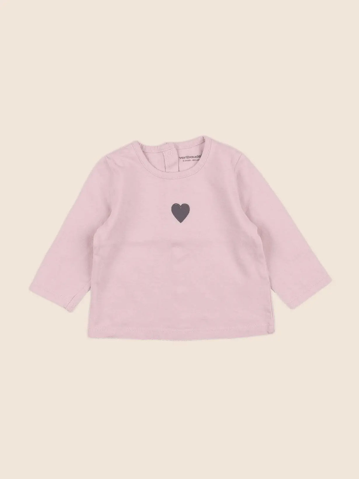 Vertbaudet - tee-shirt rose - 3 mois