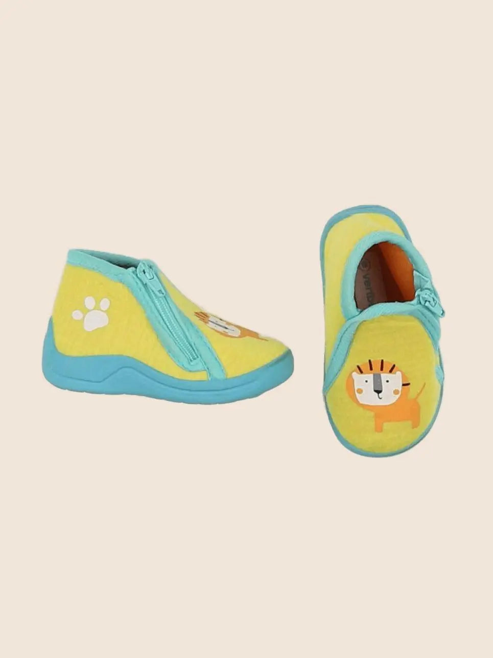 Vertbaudet - chaussons jaune - pointure 18