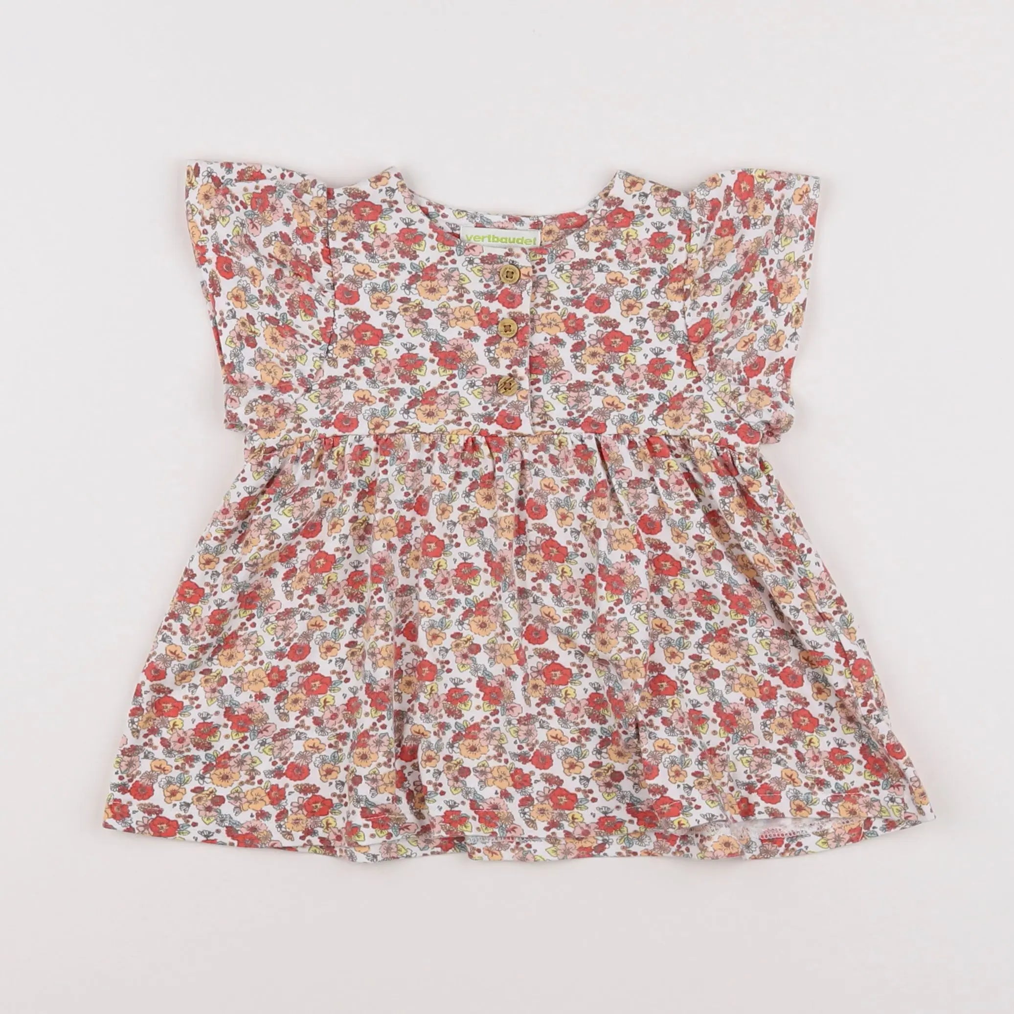 Vertbaudet - robe rose - 6 mois