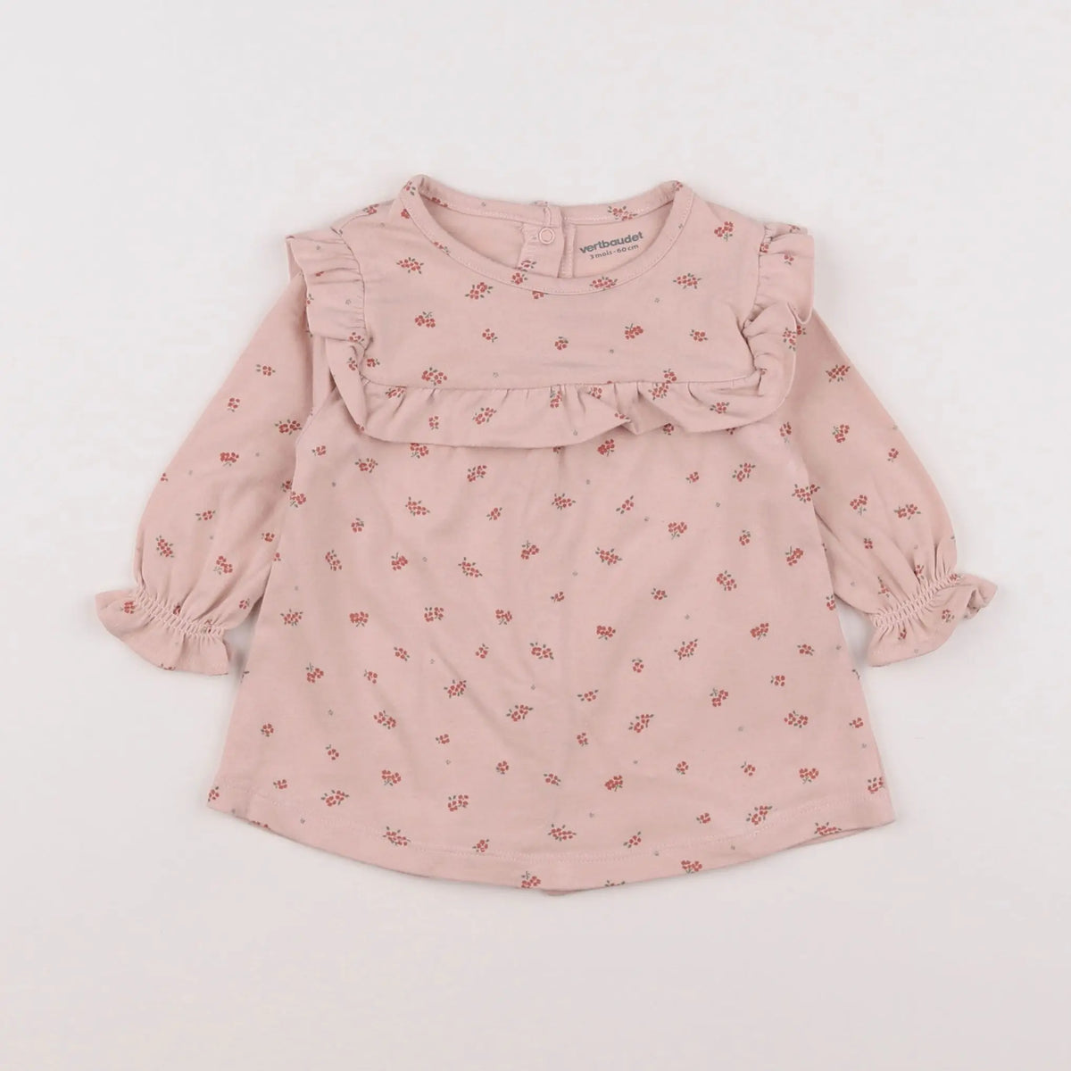 Vertbaudet - robe rose - 3 mois