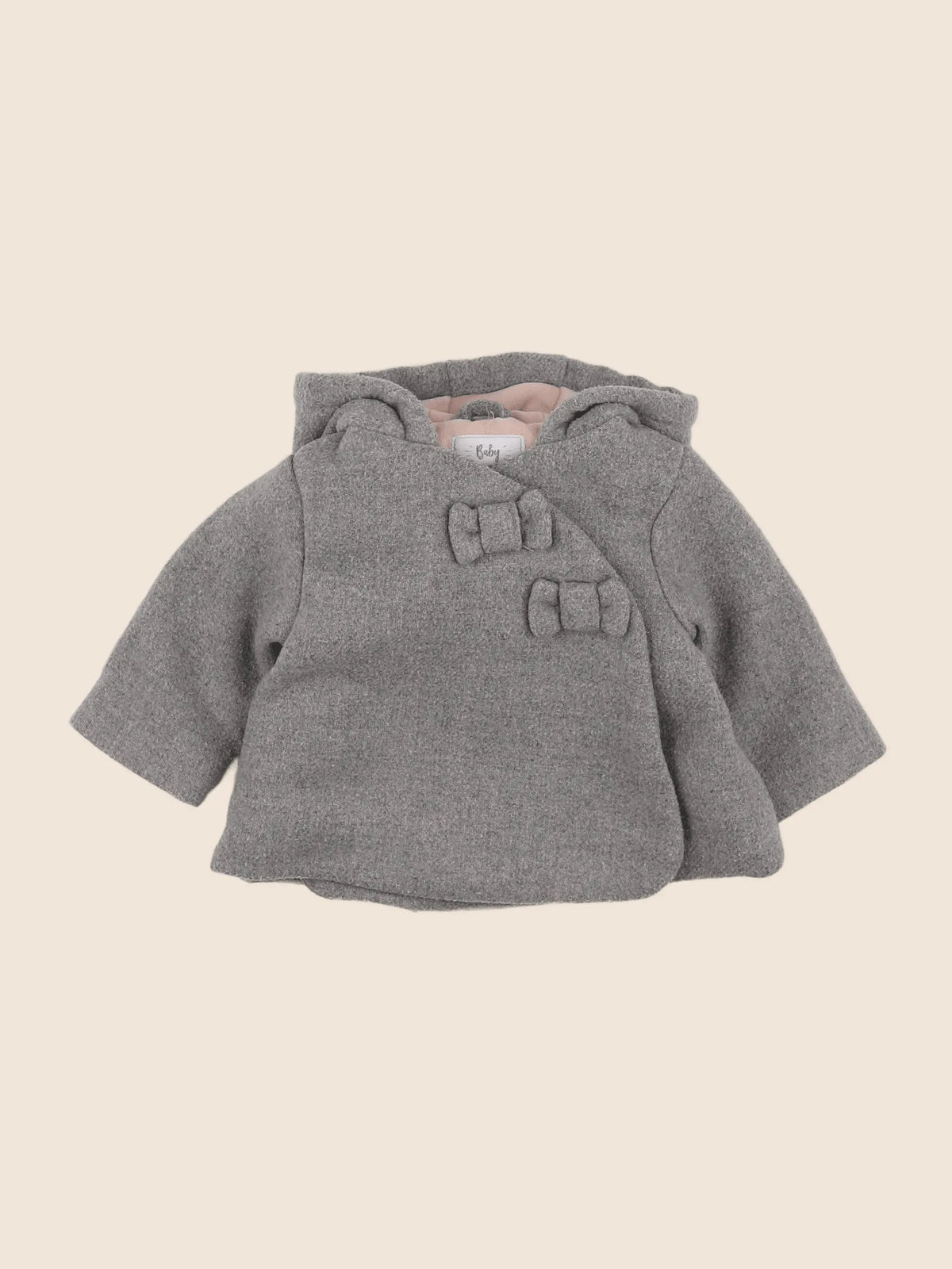 Vertbaudet - manteau gris - 3 mois