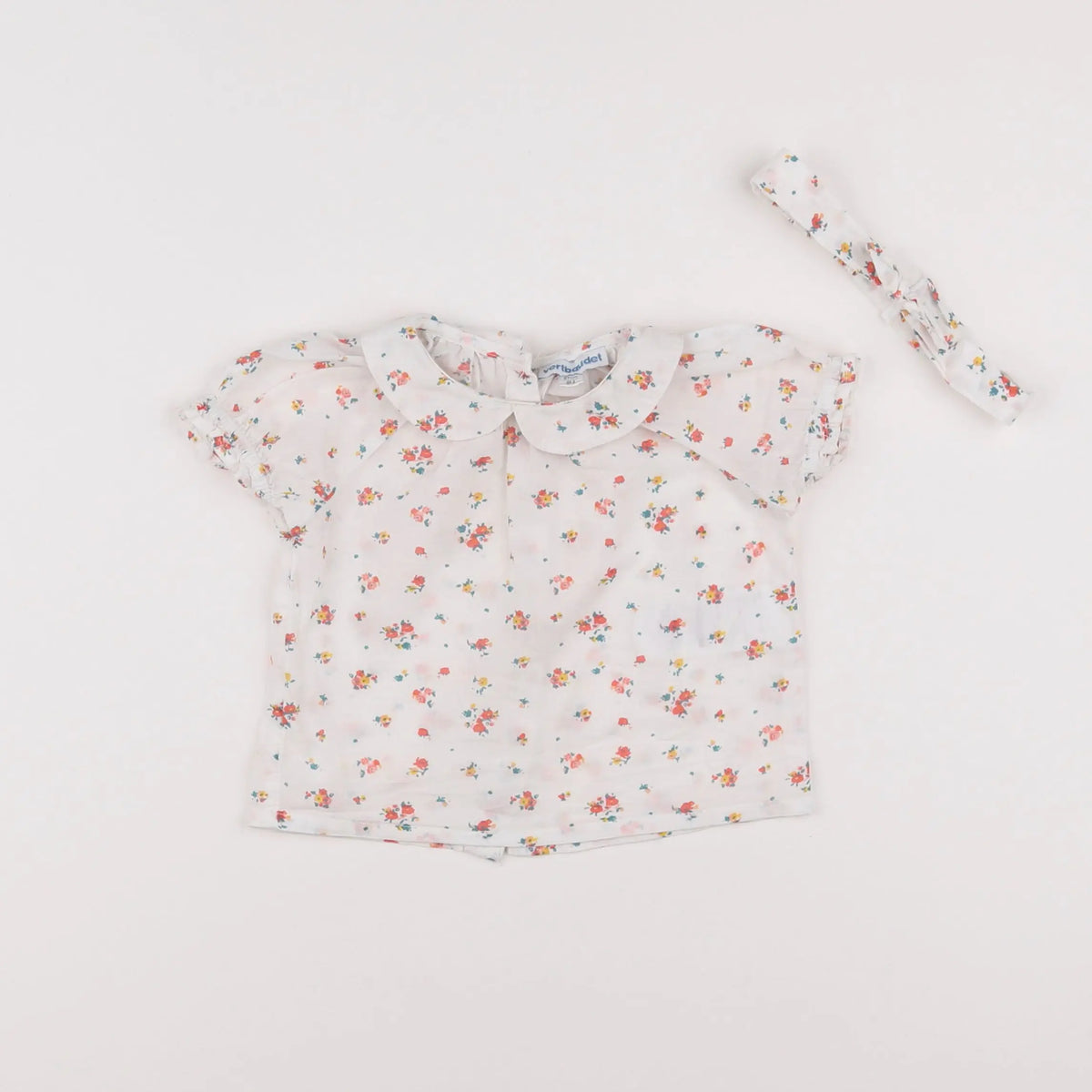 Vertbaudet - blouse blanc - 6 mois