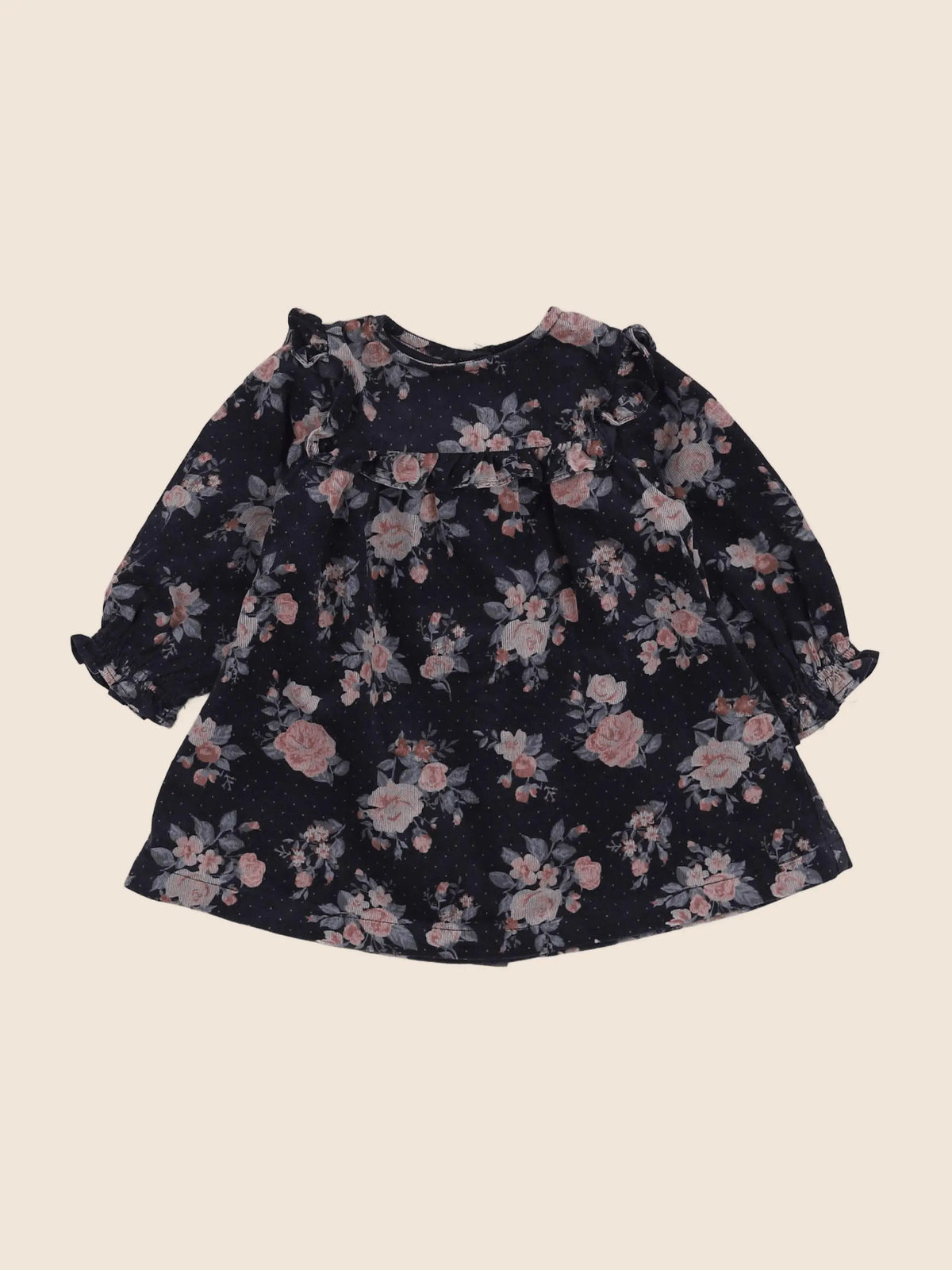 Vertbaudet - robe bleu, rose - 3 mois