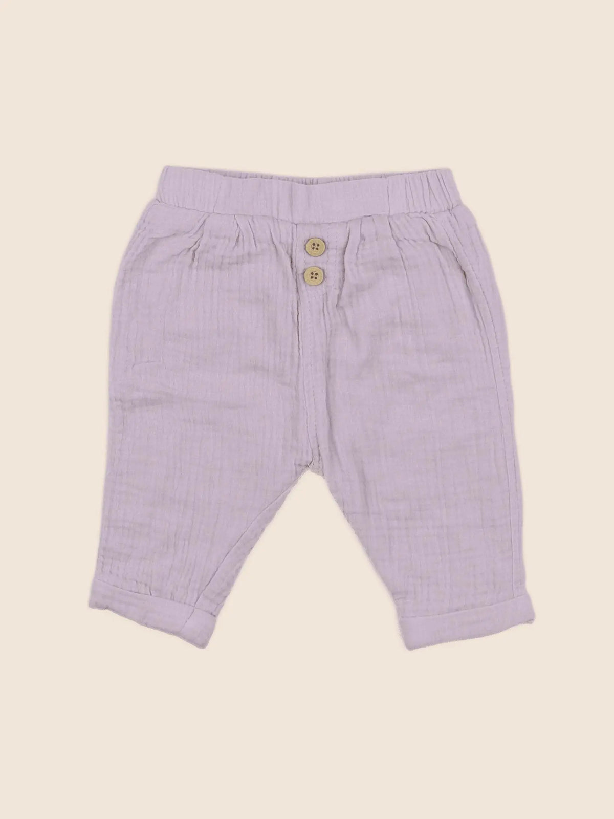 Vertbaudet - pantalon violet - 6 mois
