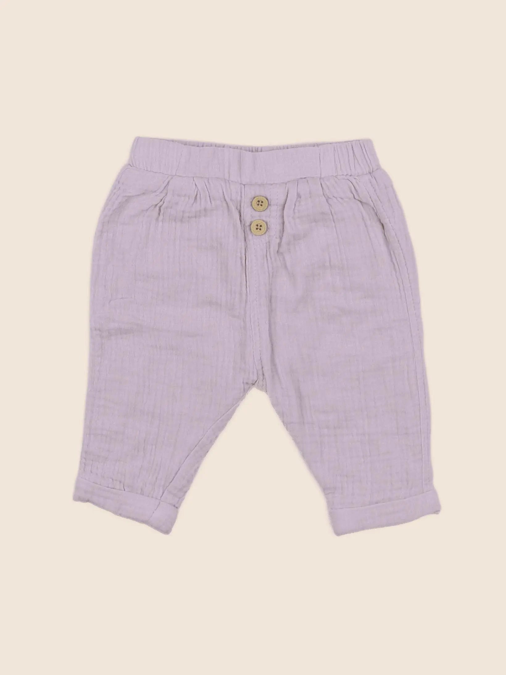 Vertbaudet - pantalon violet - 6 mois