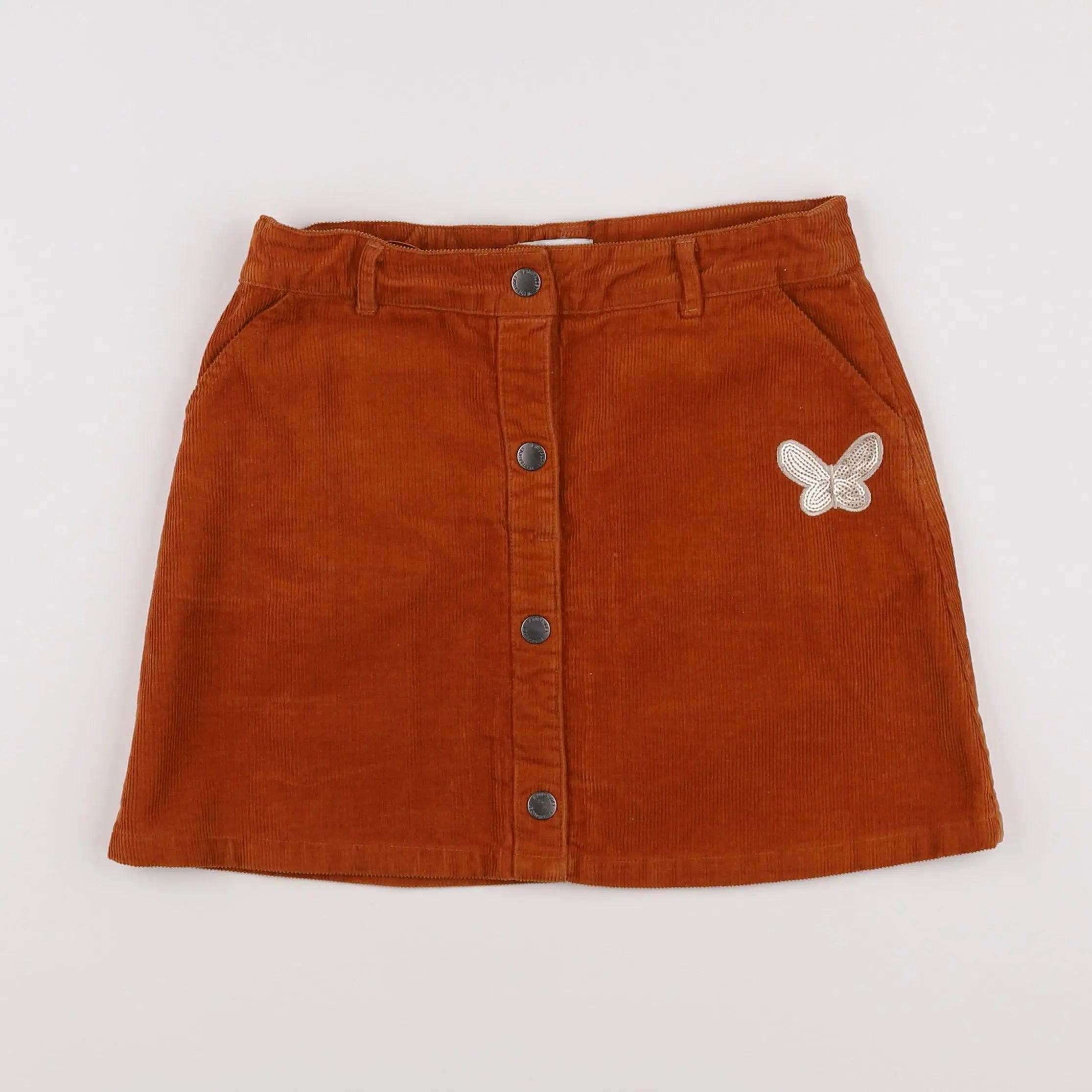 Vertbaudet - jupe orange - 10 ans