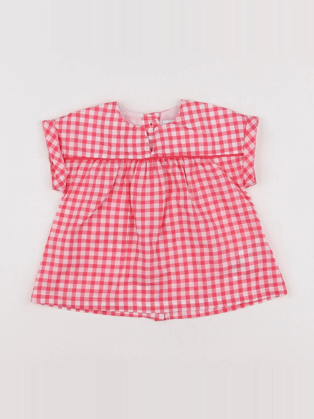 Vertbaudet - blouse rose, blanc - 9 mois