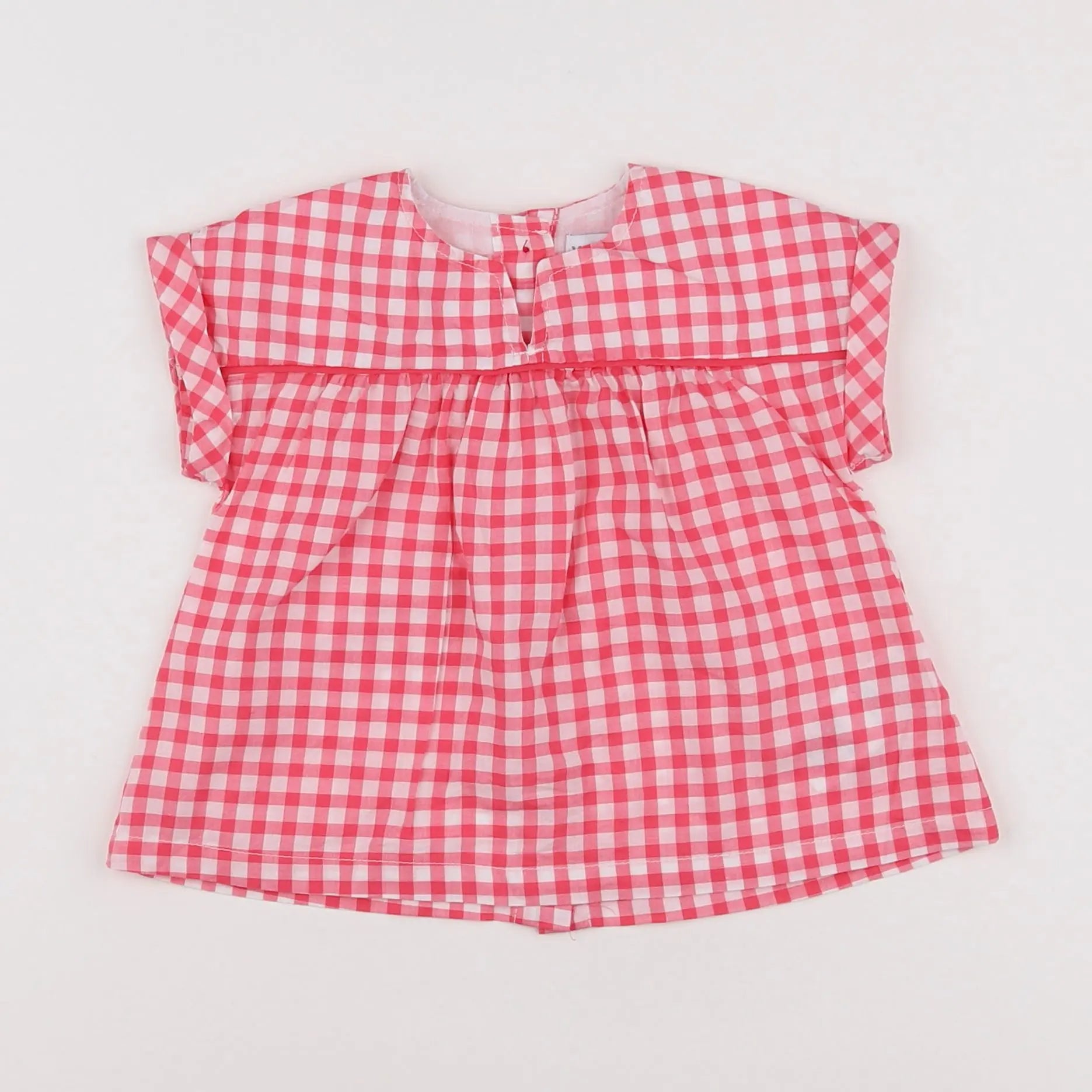 Vertbaudet - blouse rose, blanc - 9 mois