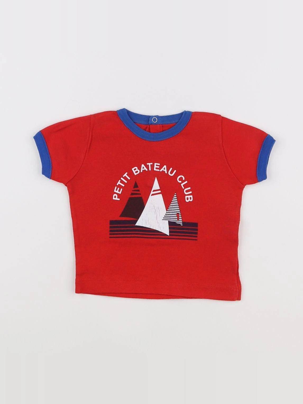 Petit Bateau - tee-shirt rouge - 6 mois